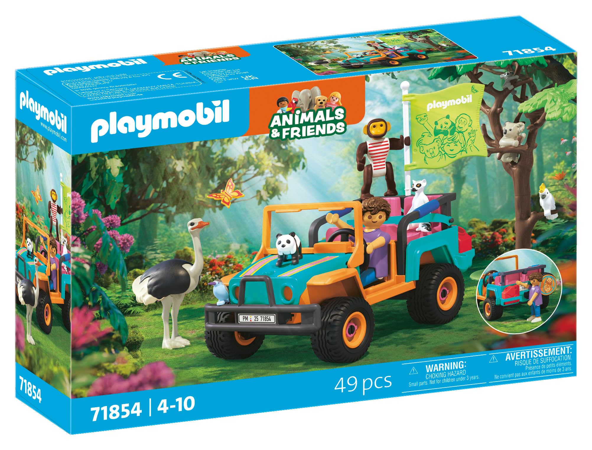 Playmobil Animals & Friends Colorful Off-Road Vehicle | Ages 4+ | Model 71854 1