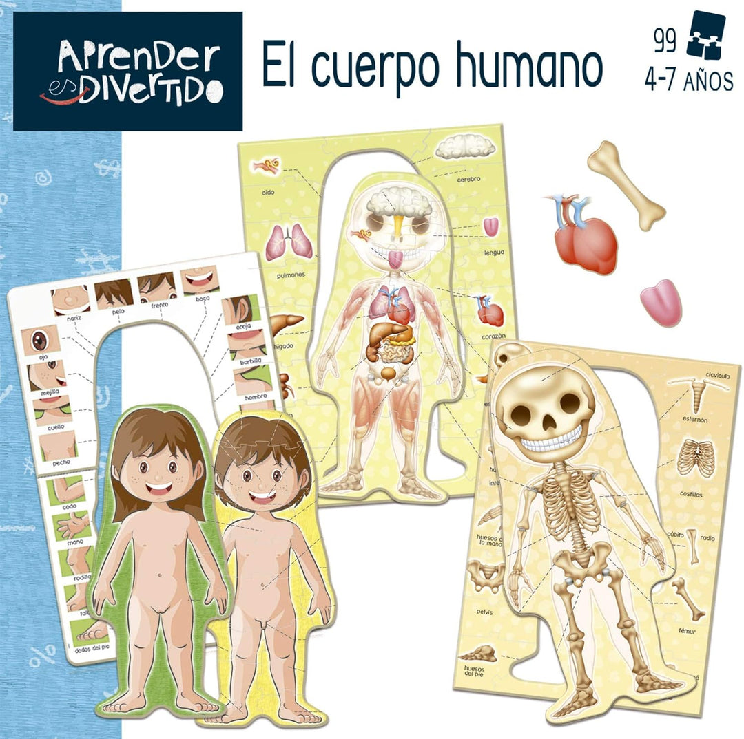 Educa Aprender es Divertido: El Cuerpo Humano Educational Board Game (18701)