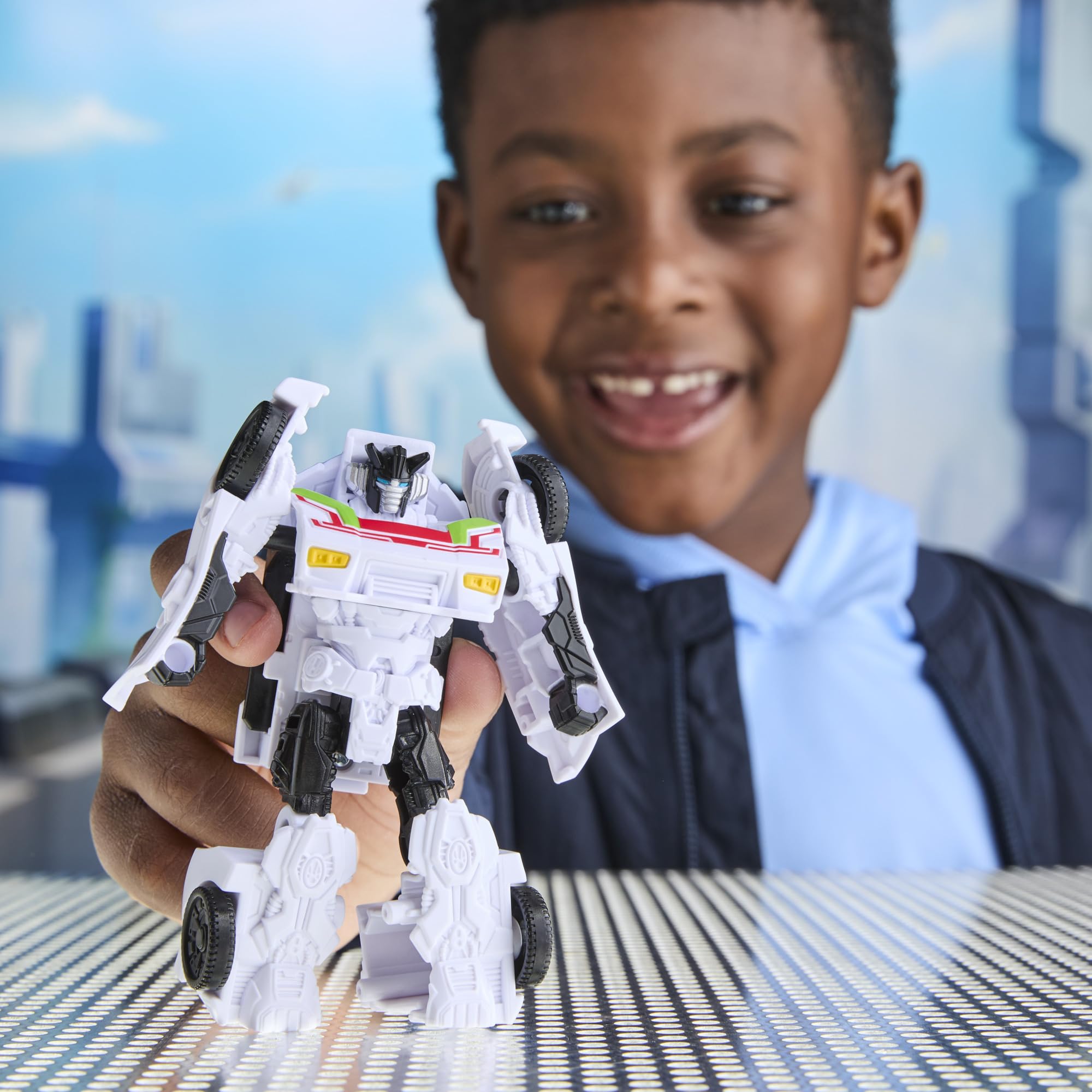 Transformers CYBERWORLD Wheeljack Action Figure - 2-in-1 Conversion | 4-Inch Robot 9