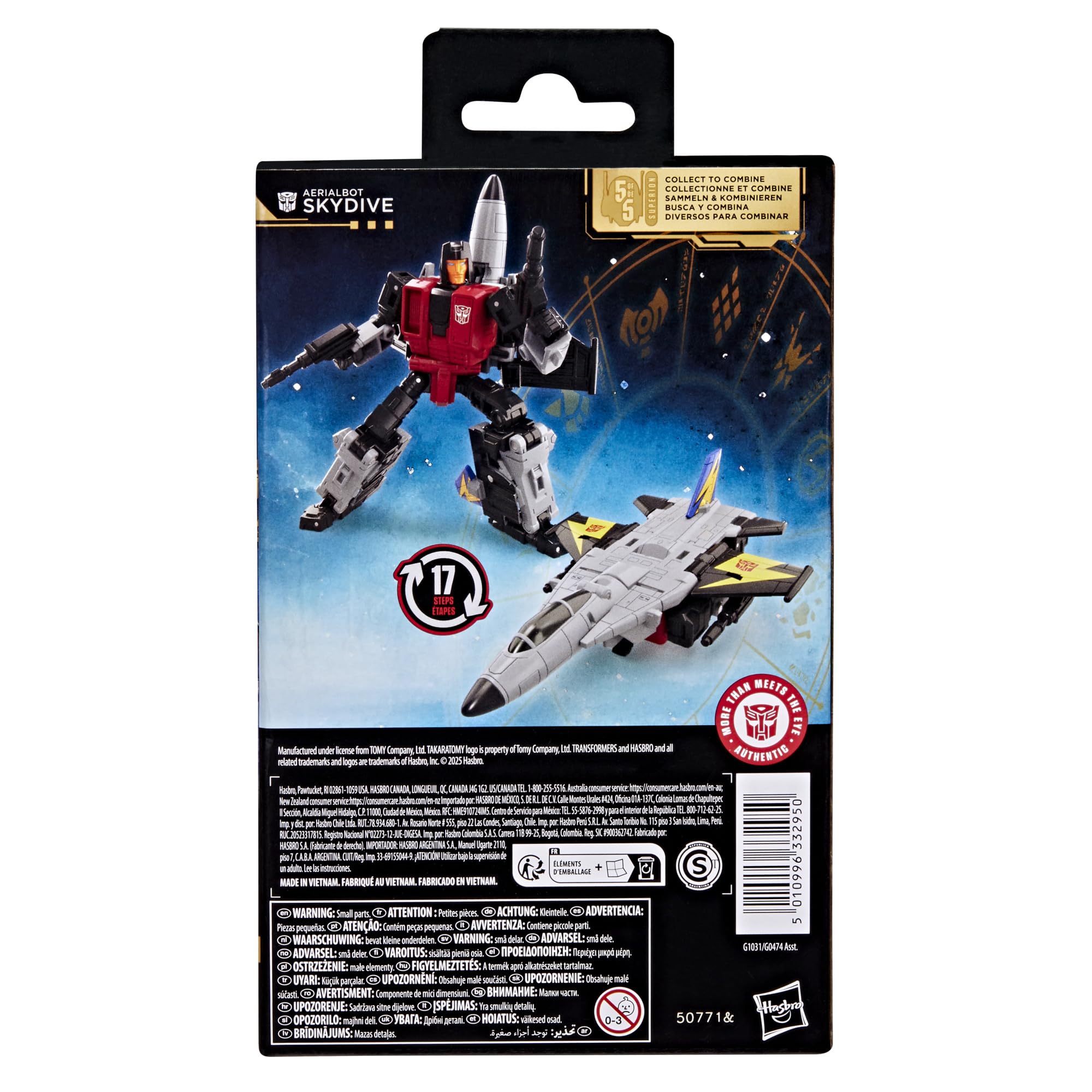Transformers Age of the Primes Aerialbot Skydive Action Figure - 5.5 Inch Deluxe Class | Limited Edition | Ages 8+ 5