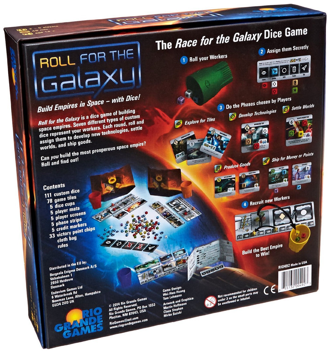 Rio Grande Games Roll for the Galaxy Dice Board Game