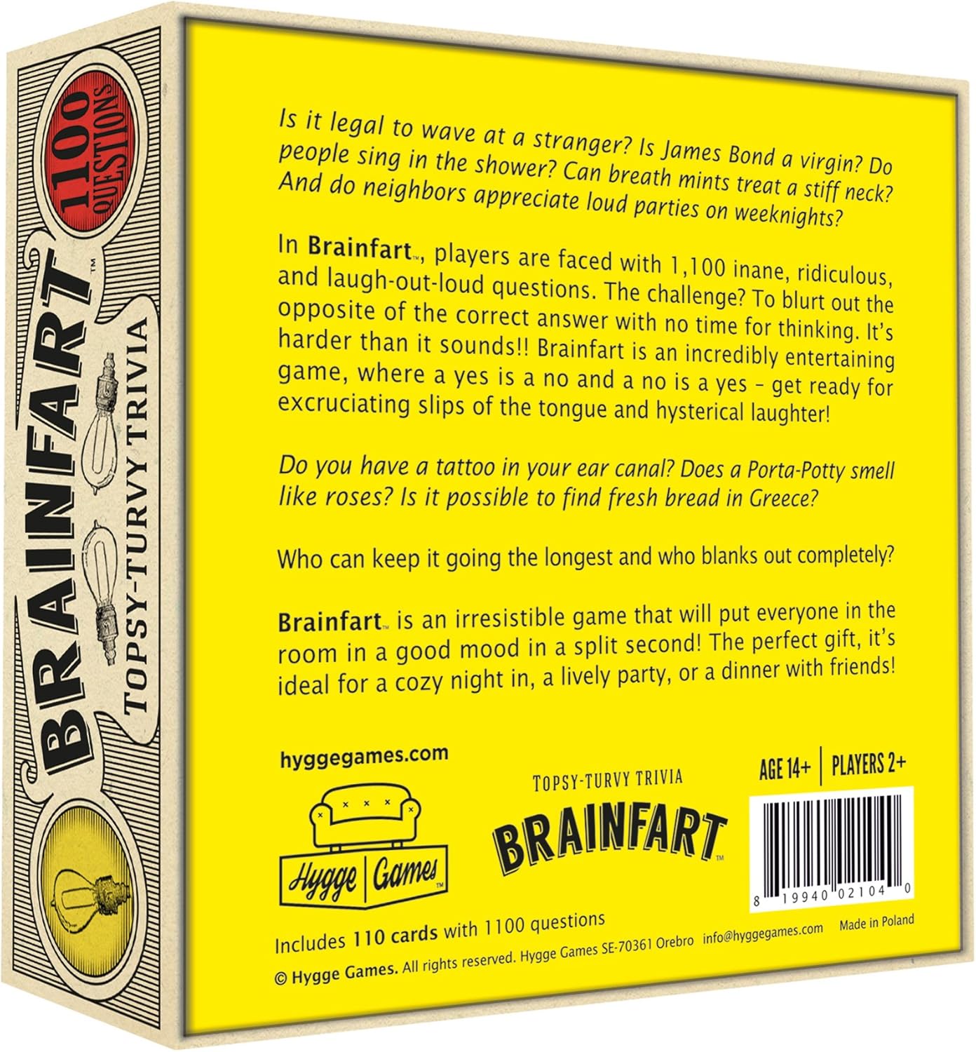 Brainfart Topsy-Turvy Trivia Card Game 2
