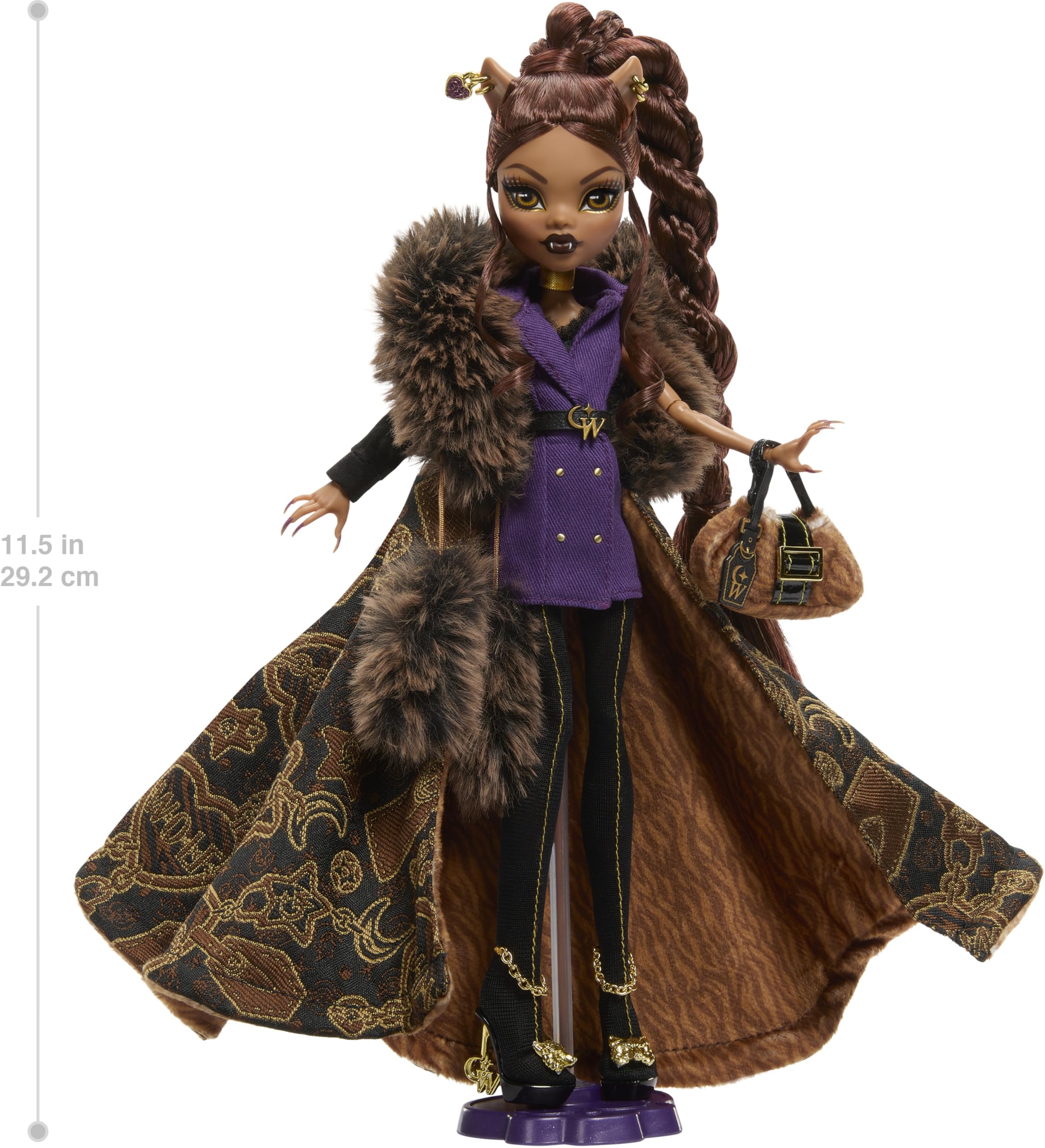 Monster High Clawdeen Wolf House of Wolf Collectible Doll - Faux Fur & Runway Fashion 3