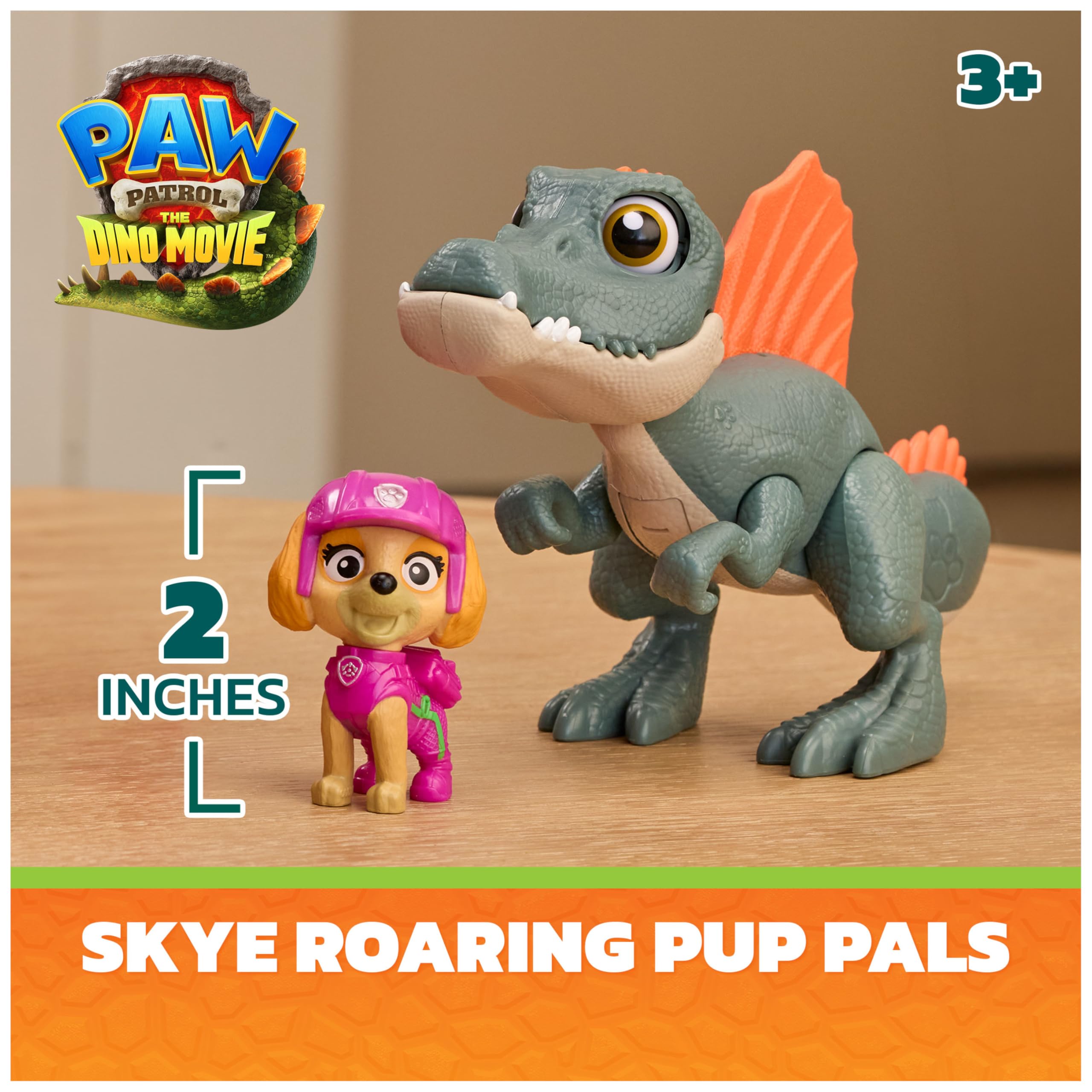 Paw Patrol Dino Movie Skye Roaring Pup Pals Action Figure - Ages 3+ 2