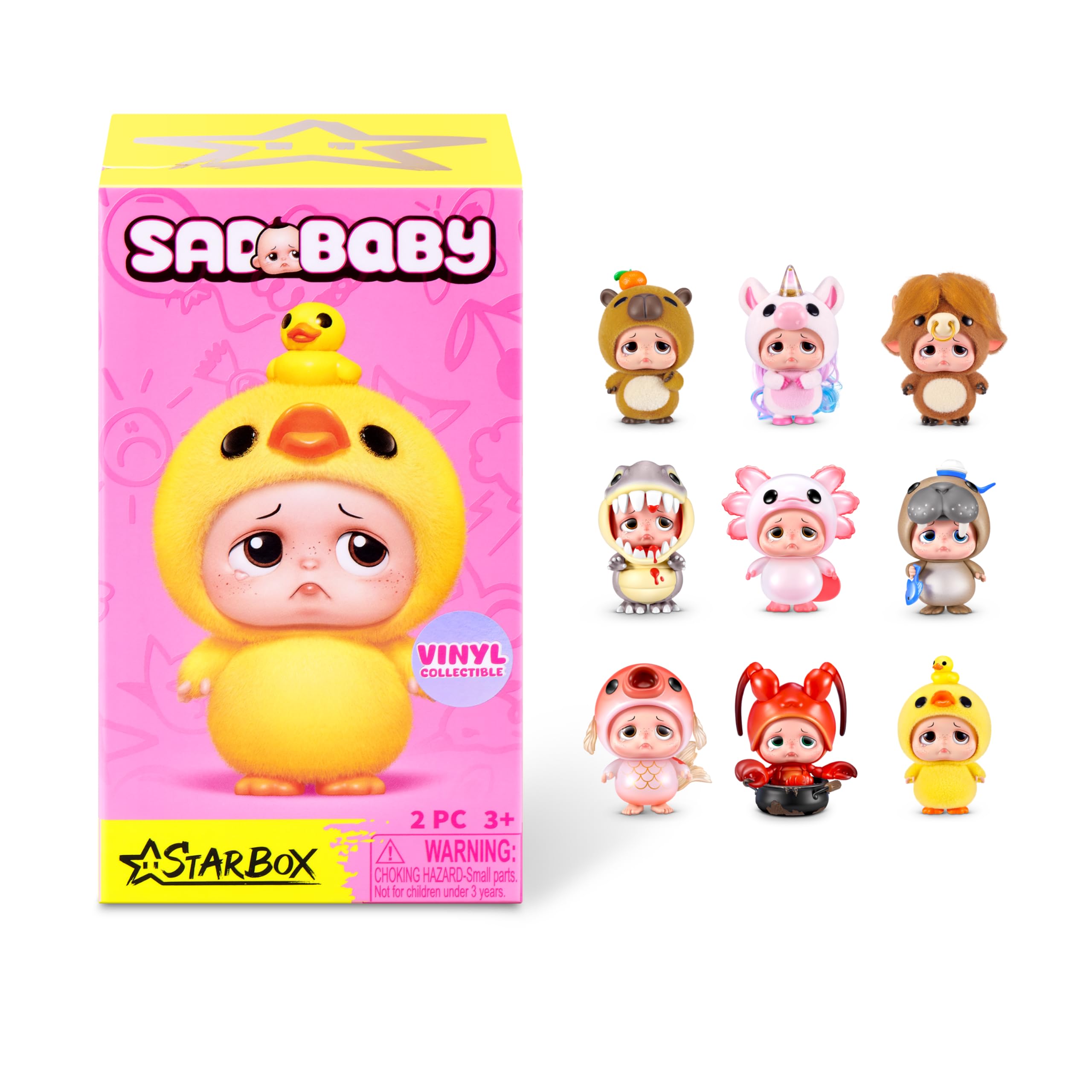STARBOX Sad Baby Animals Series 1 Blind Box Collectible Figurine | Hand-Sized | Plastic | Ages 3+ 1