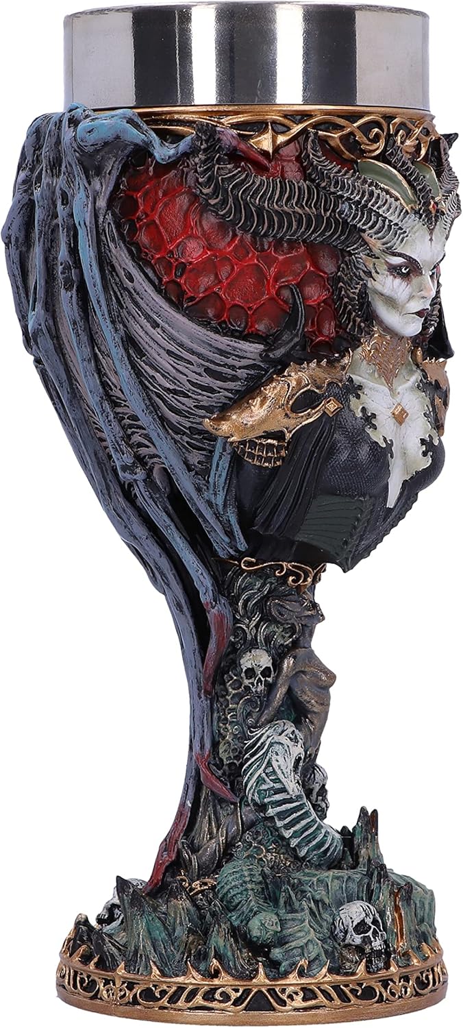 Nemesis Now Diablo IV - Lilith Resin Goblet (B6442X3) 14