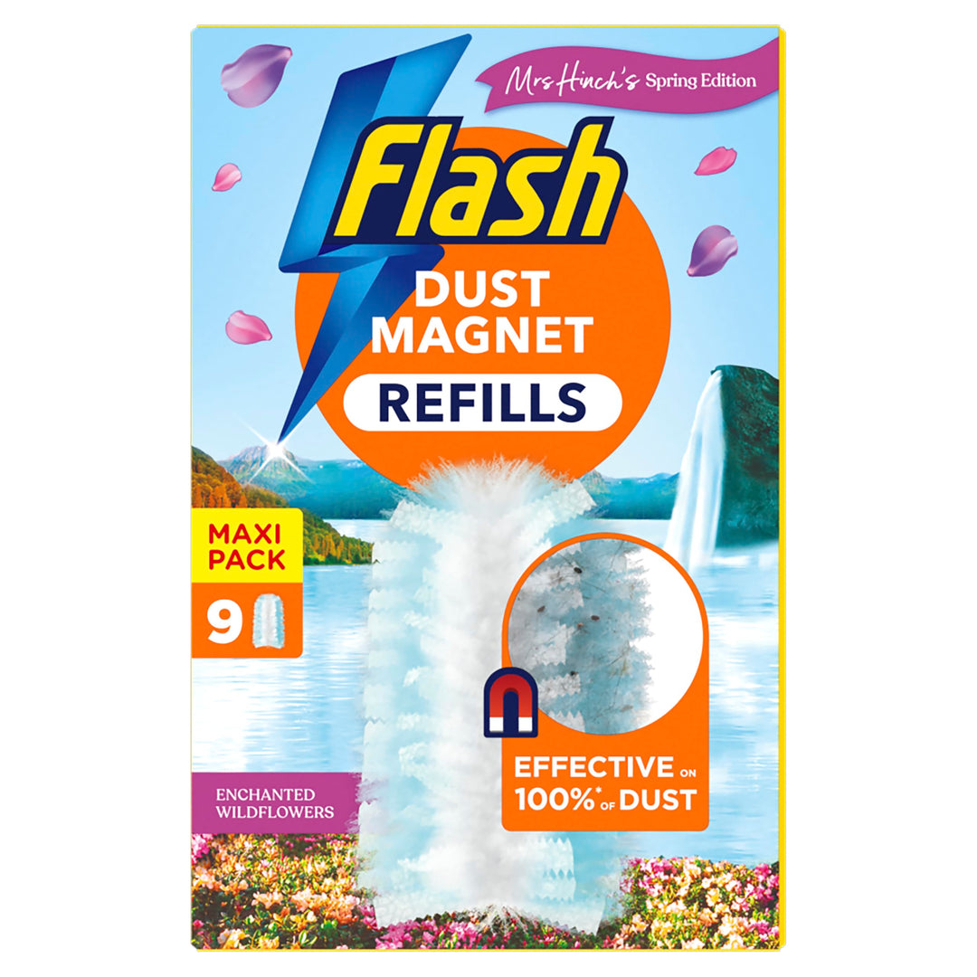 Flash - Dust Magnet Mrs Hinch's Enchanted Wildflowers Scented Duster Refills