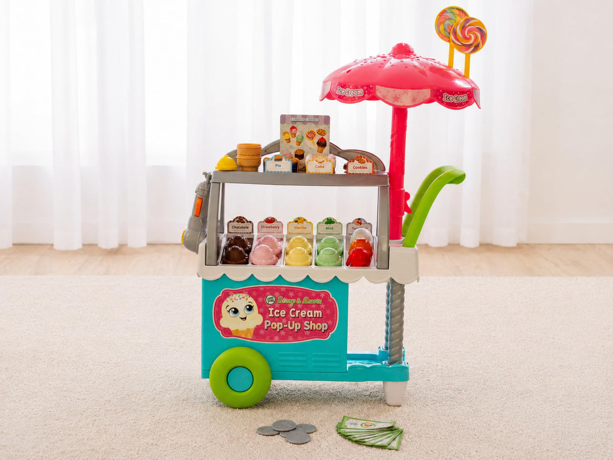 LeapFrog Scoop & Learn Ice Cream Pop-Up Shop Play Food Set, English