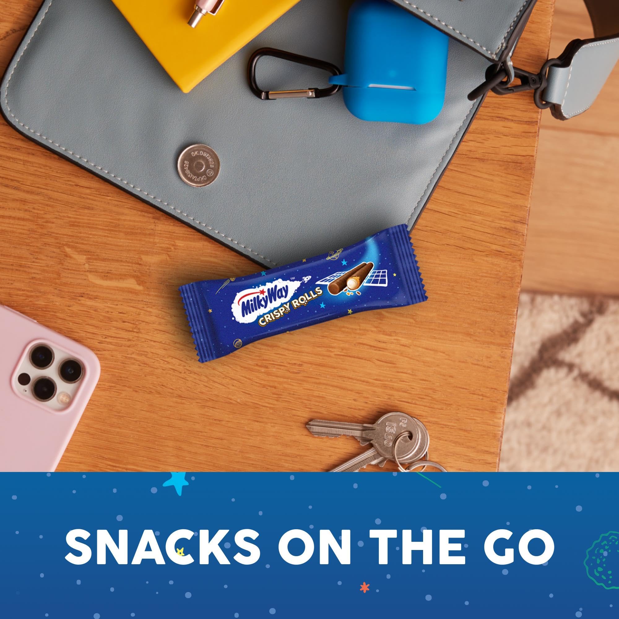 Milky Way Crispy Rolls Milk Chocolate Biscuit Snack Bar - 24 Pack of 22.5g Bars 6