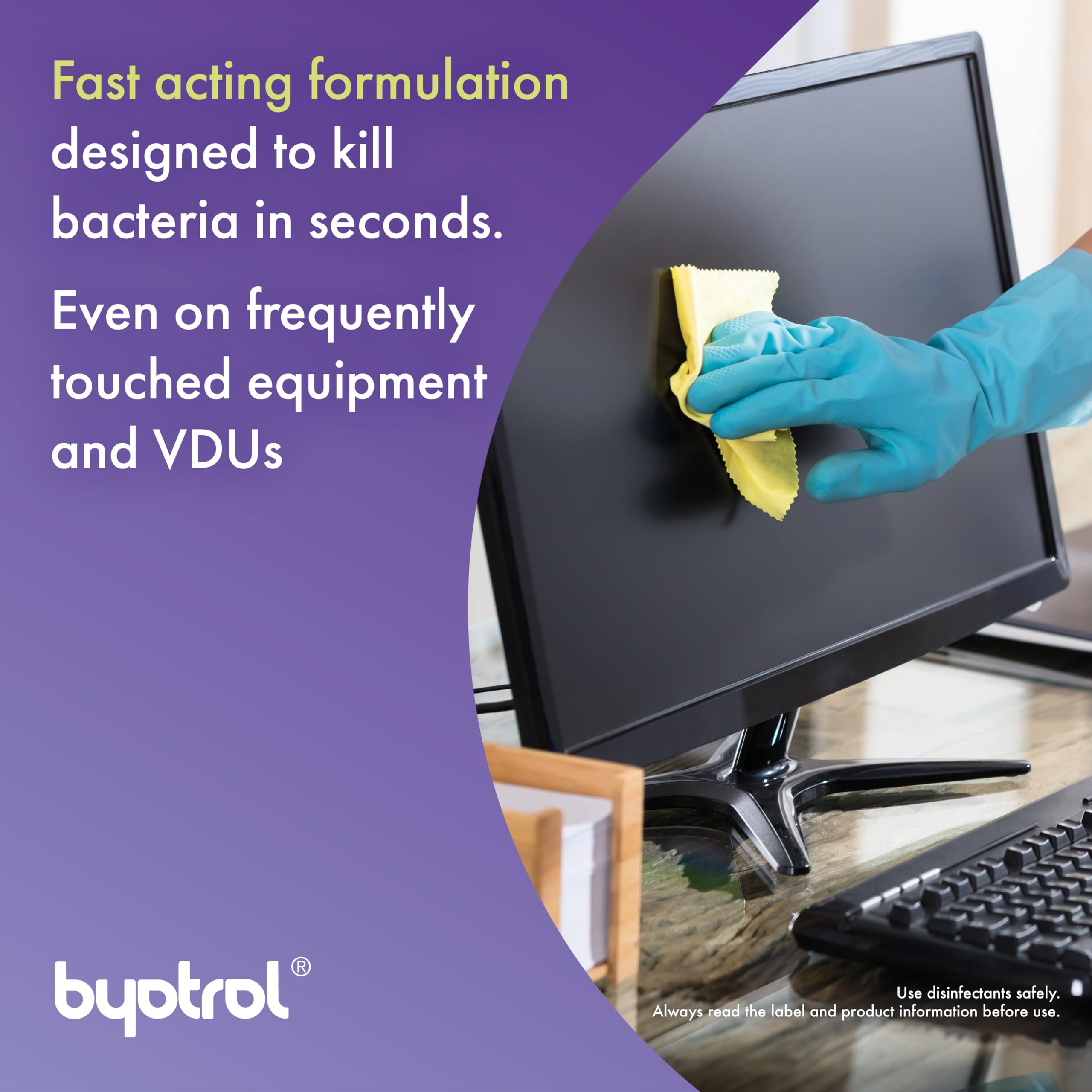 Byotrol 4-in-1 Multi-Purpose Cleaner & Disinfectant Spray with Cut Grass Scent | 750 ml 3