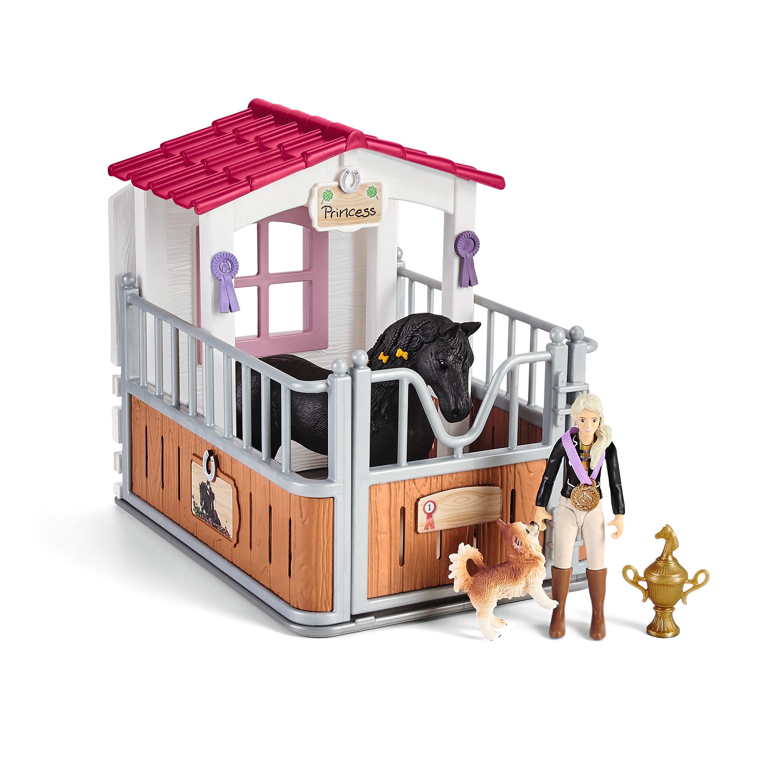 Schleich Horse Stall with Tori and Princess Playset | Ages 3+ | Model 42437 6