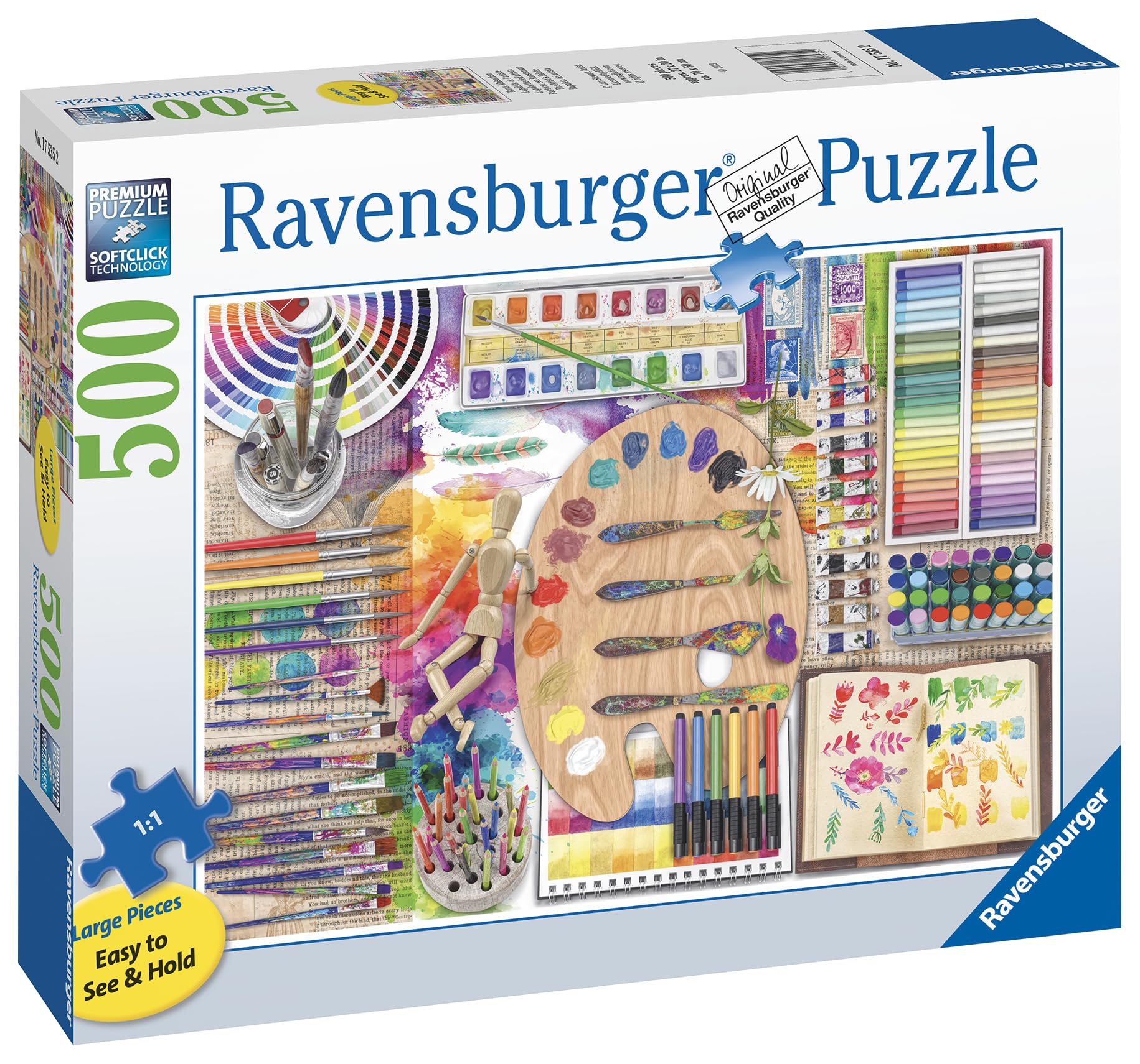 Ravensburger The Artist's Palette 500 Piece Jigsaw Puzzle for Adults & Kids 5