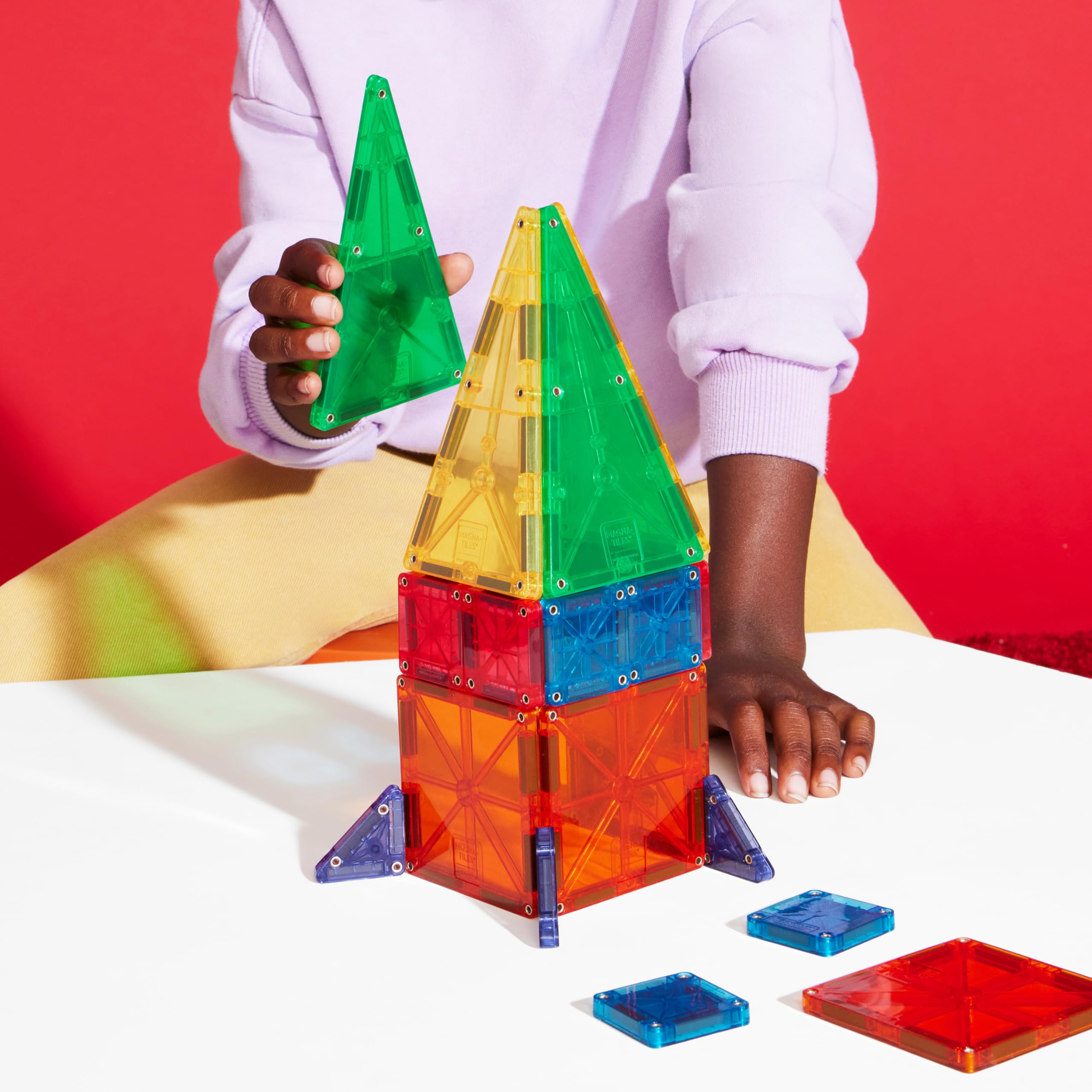 Magna-Tiles Combo 20-Piece Magnetic Building Set - Ages 3+ | MicroMAGS Compatible 3