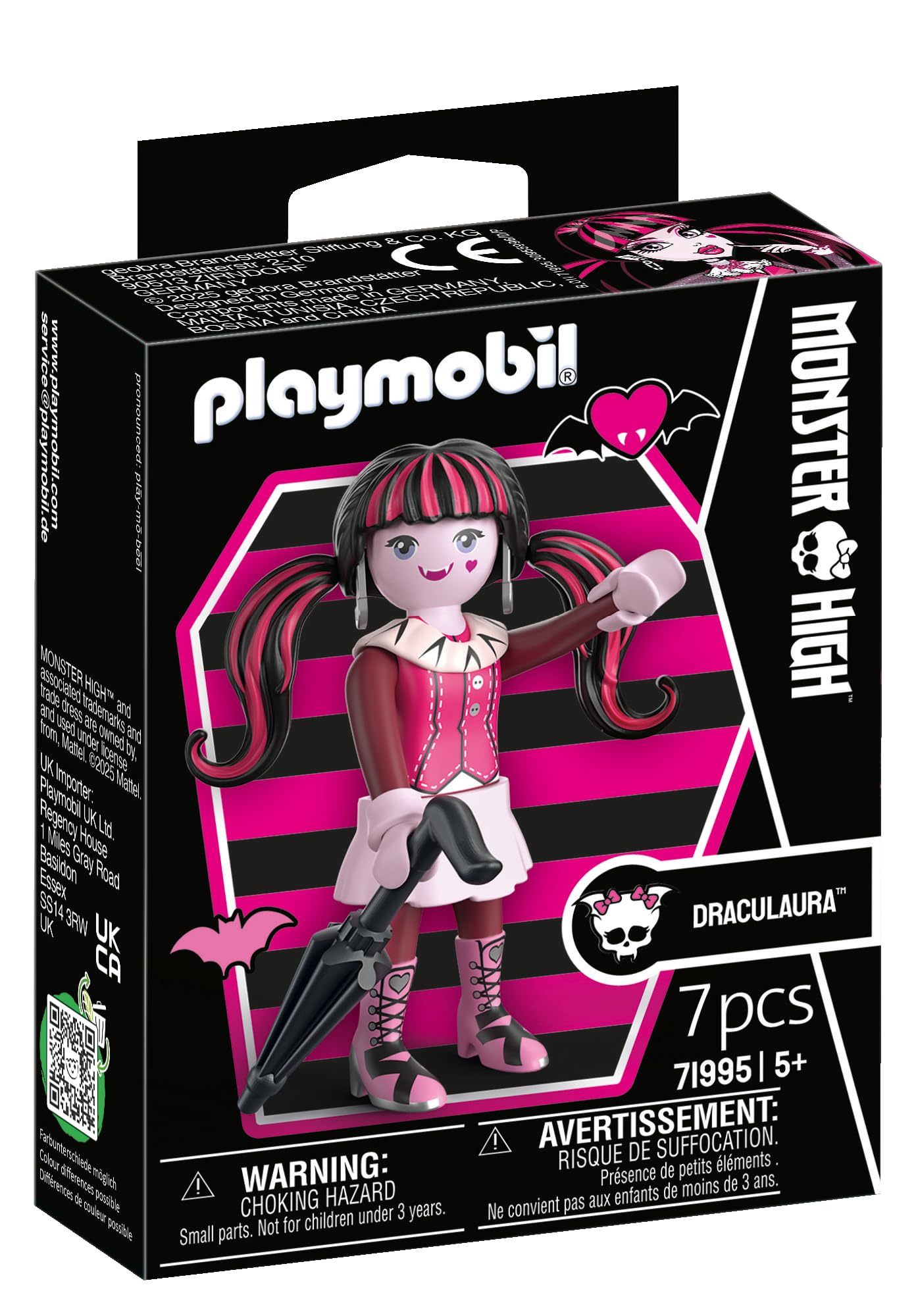 Playmobil Monster High Draculaura Halloween Playset - Gothic Glamour Action Figure 1
