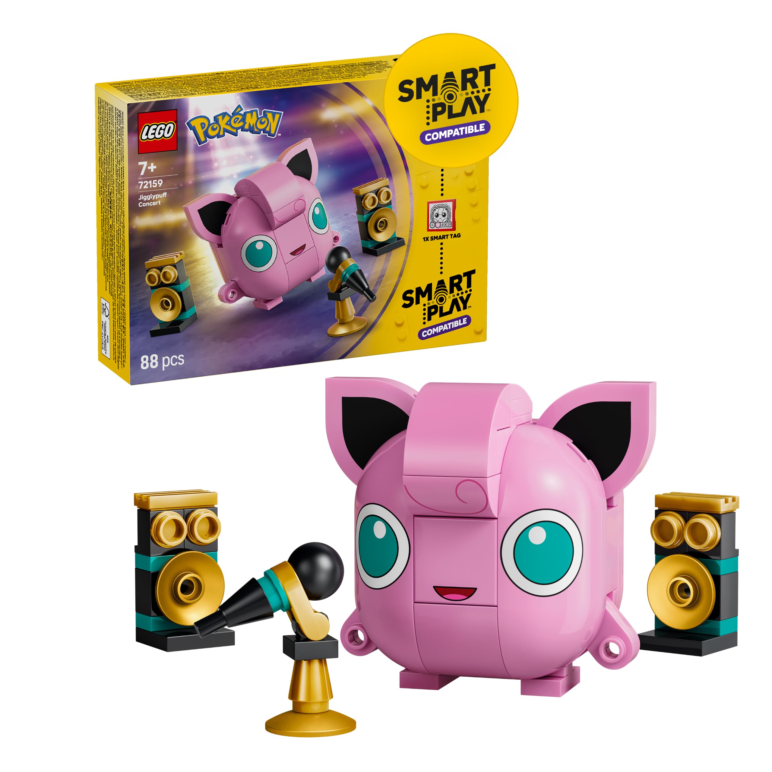 LEGO Pokémon SMART Play: Jigglypuff Concert Building Set | Interactive Music Toy | Ages 7+ 1