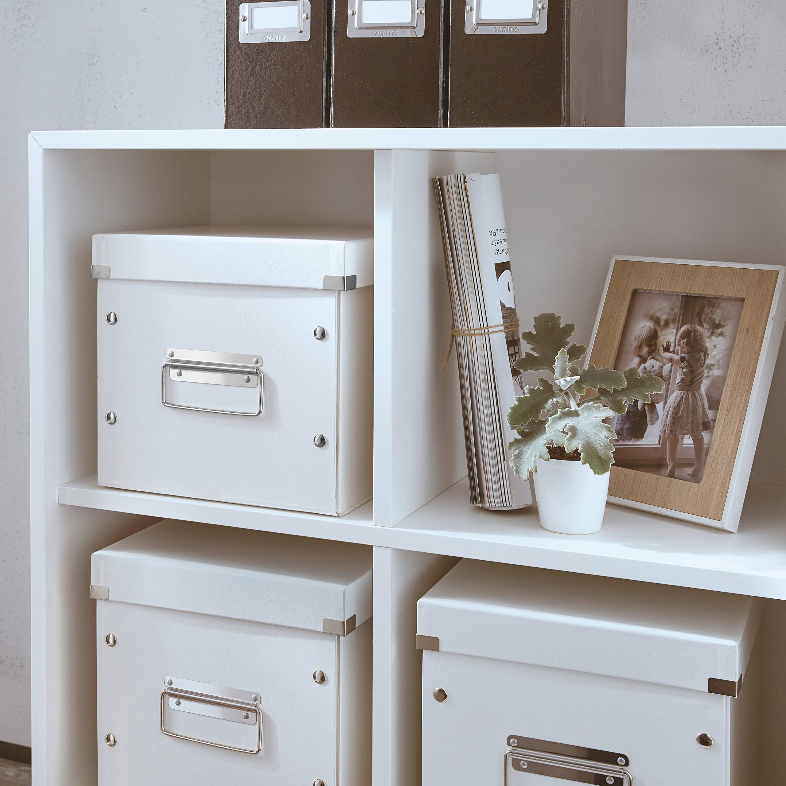 Leitz A4 Storage Box, Click & Store Range, 60440001, White, Medium 6