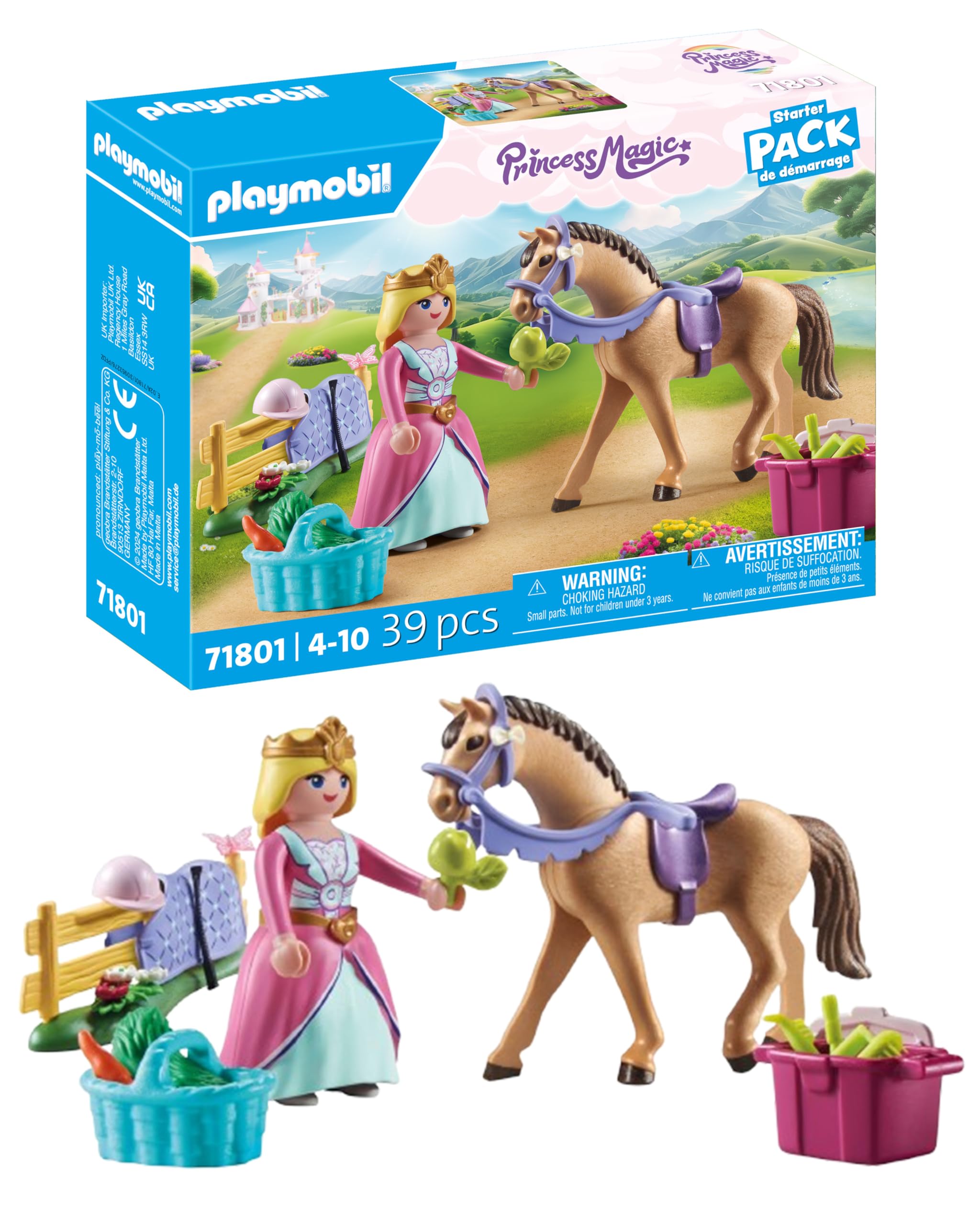Playmobil Princess Magic - Princess with Horse Playset for Kids 4+ 1