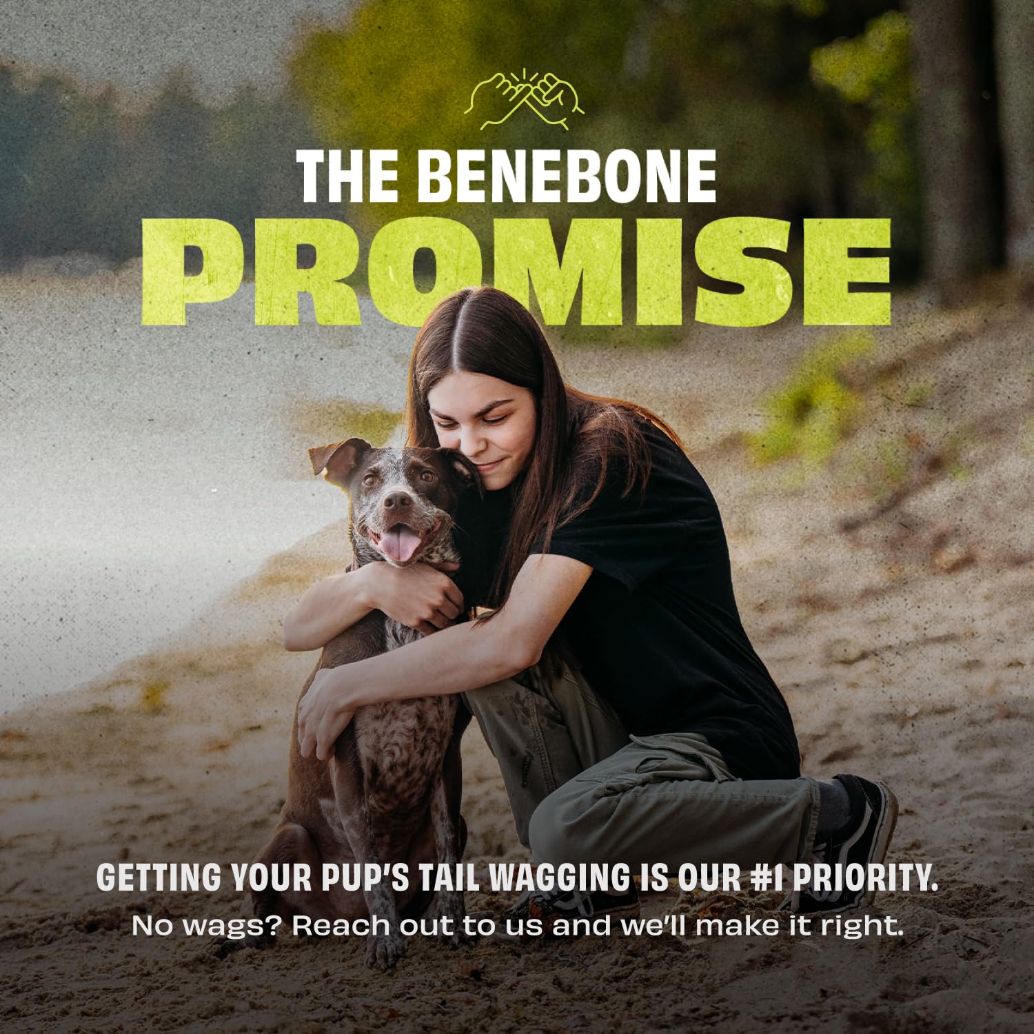 Benebone Natural Rubber Dog Bone Chew Toy - Medium Size, Green, Dishwasher Safe 7