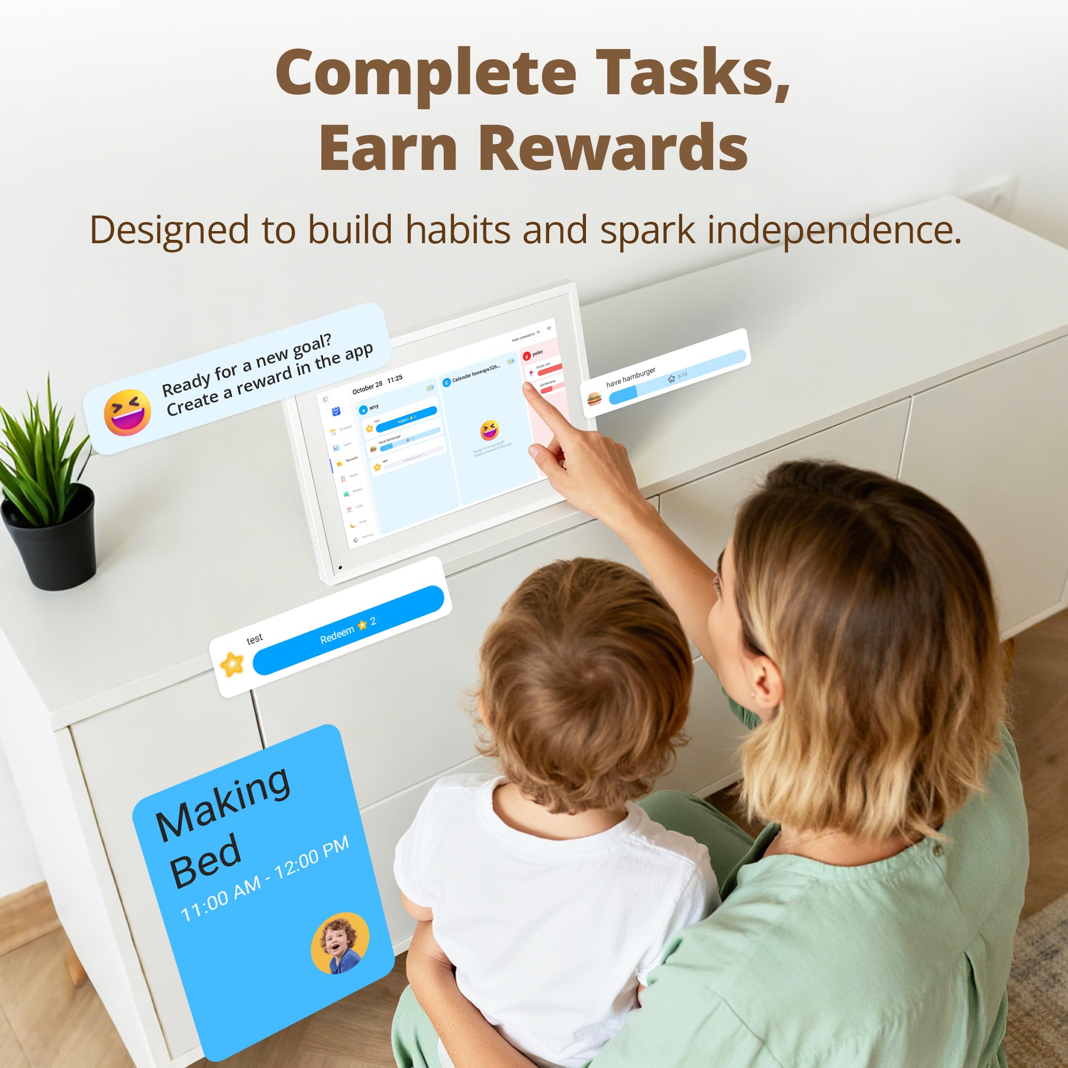 Dragon Touch 10.1 inch Digital Wall Calendar | 1920x1080P FHD | Family Planner & Photo Frame 5