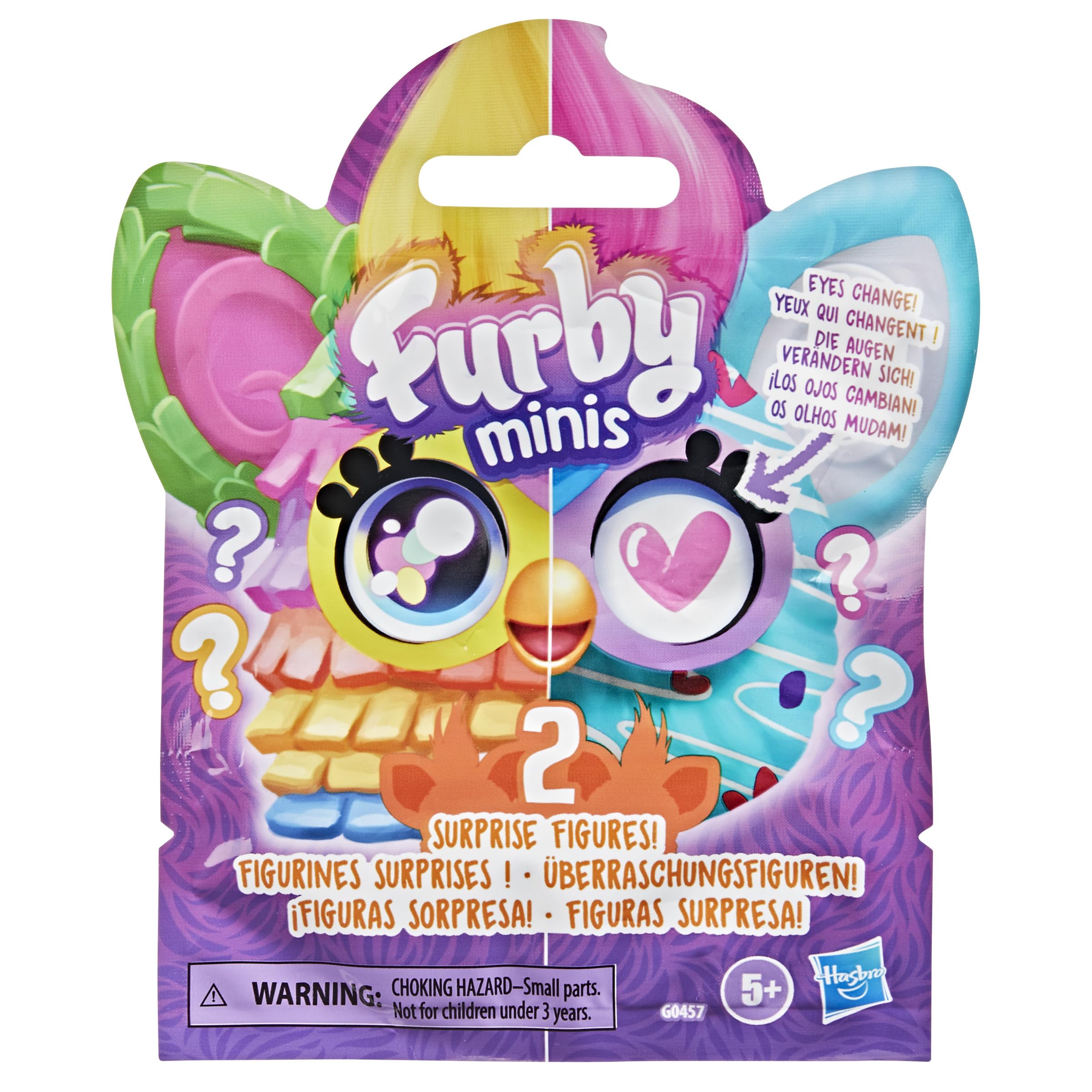Furby Furby Minis 2 Pack Surprise Toy Figures, 2.5-cm Collectible Miniature Figures 1