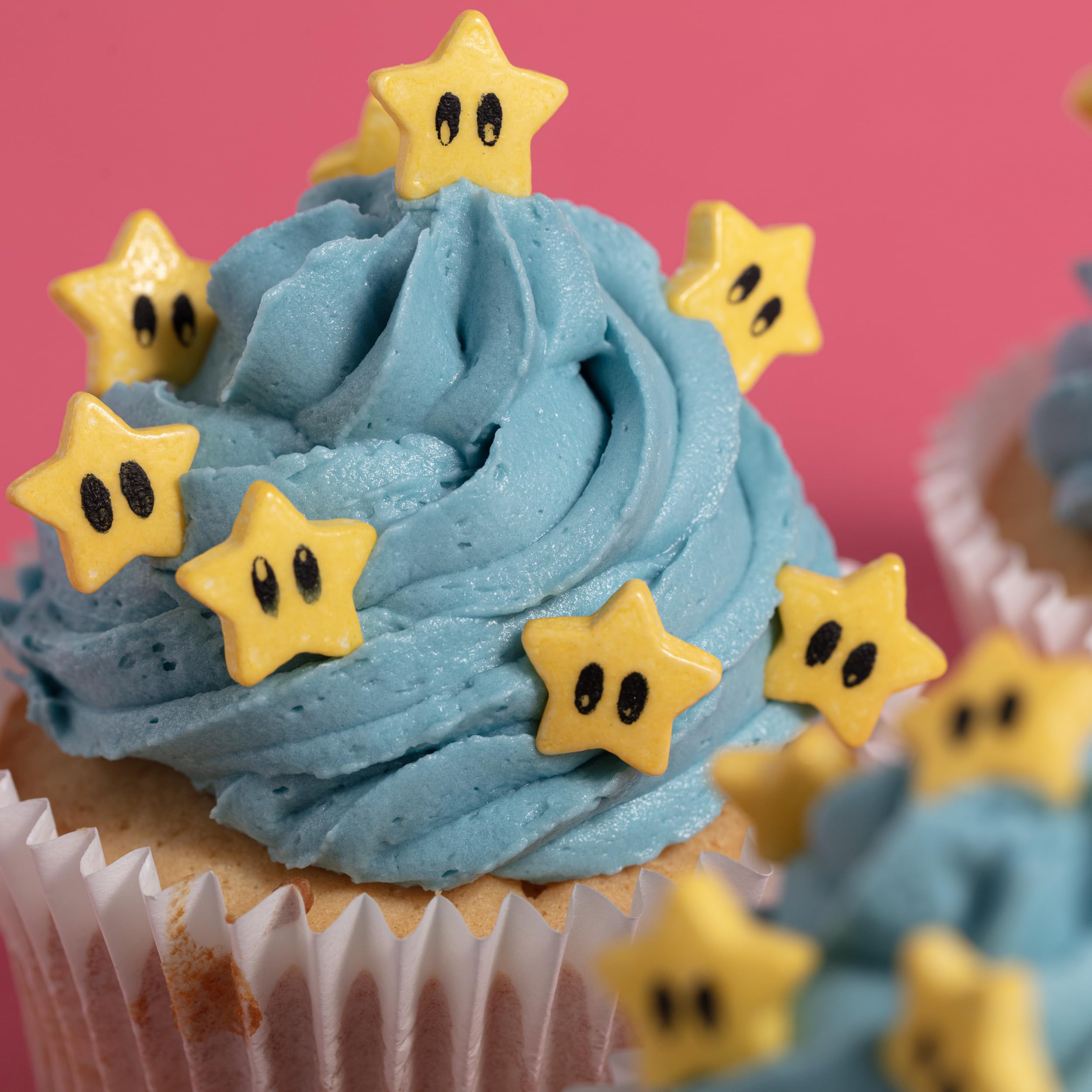 PME Cake Yellow Stars Sprinkle Charms - Edible Decoration | 25g (0.9oz) | 10mm Size