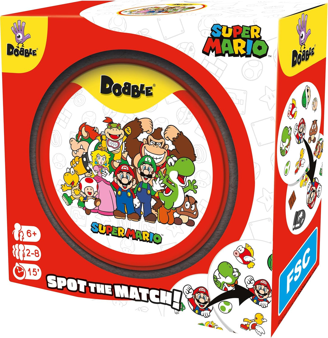 Asmodee Dobble Super Mario Card Game (ASMDOBSM07EN)