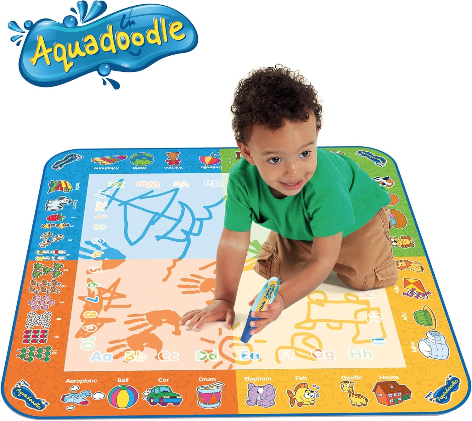 Aquadoodle Classic Large Water Doodle Mat, Official TOMY No Mess Colouring & Drawing Game, Suitable for Toddlers and Children From 18 Months+ 1