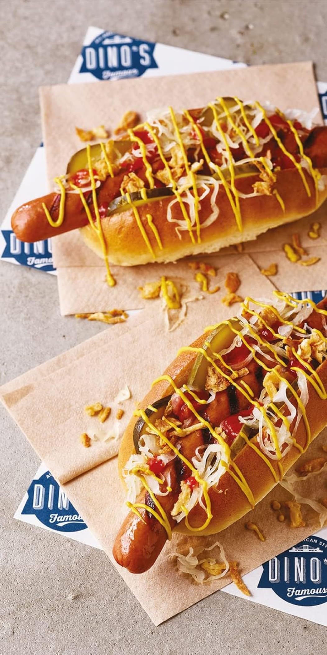 Dino's Famous All American Style Spicy Big Dog Pork Hot Dogs | 360g Pack | Beechwood Smoked 4