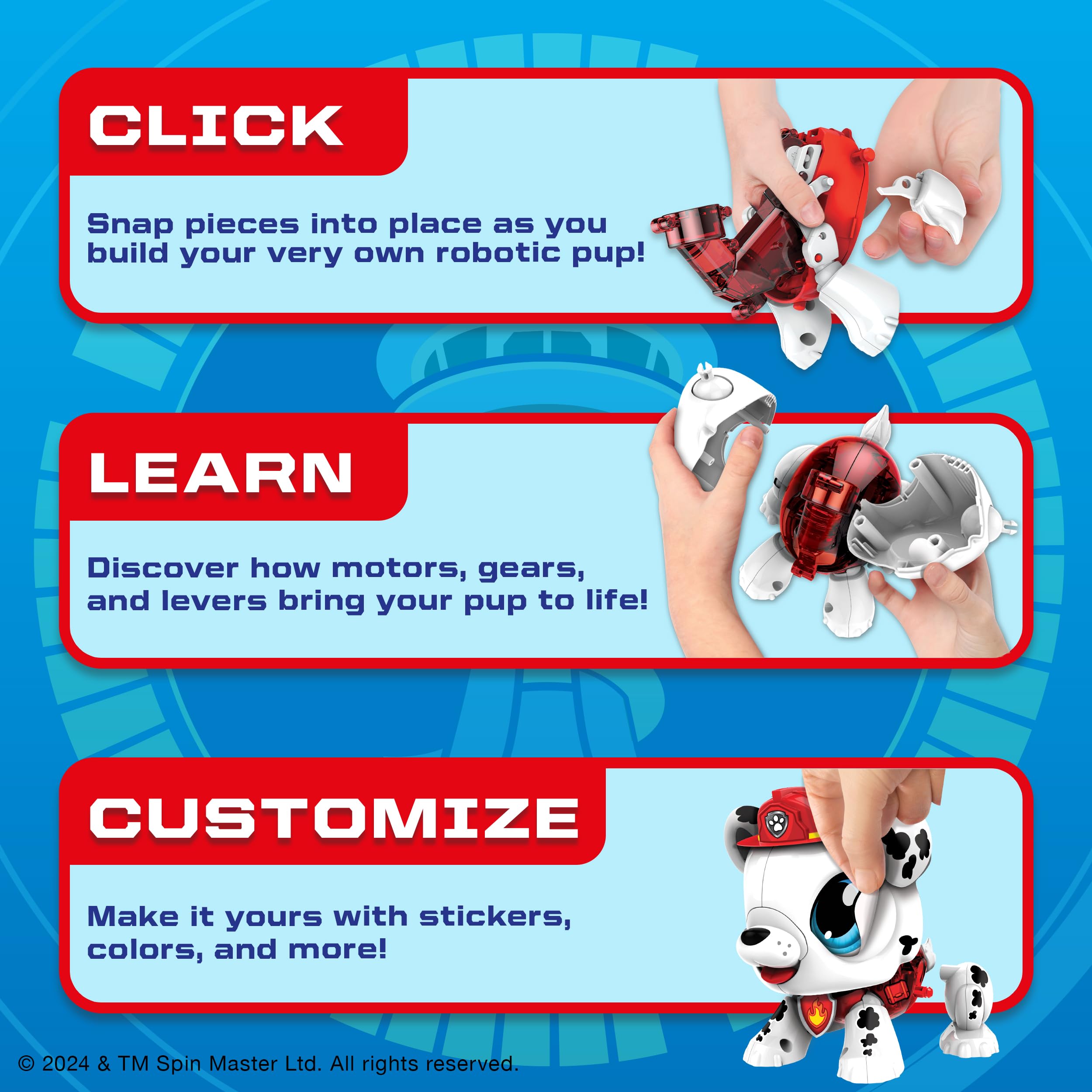 Build-a-Bot: Paw Patrol - Marshall | Interactive Robot Building Kit for Kids 3+ 5