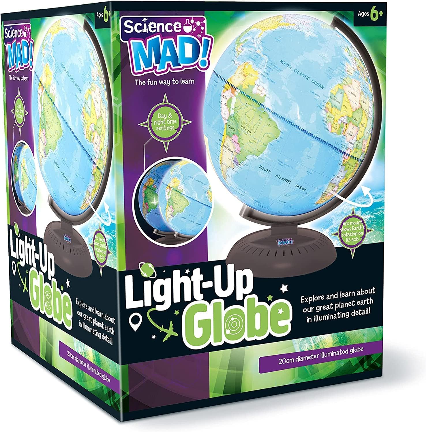 Science Mad SM53 Light up Globe 6