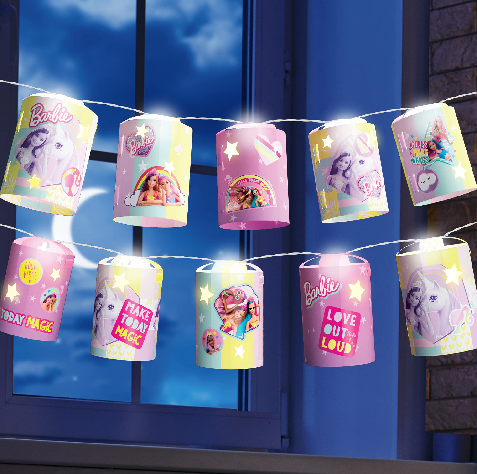 BLADEZ Barbie Make Your Own Fairy Lanterns Activity Set | 10 LED Lights & Stickers | Ages 6-12 3