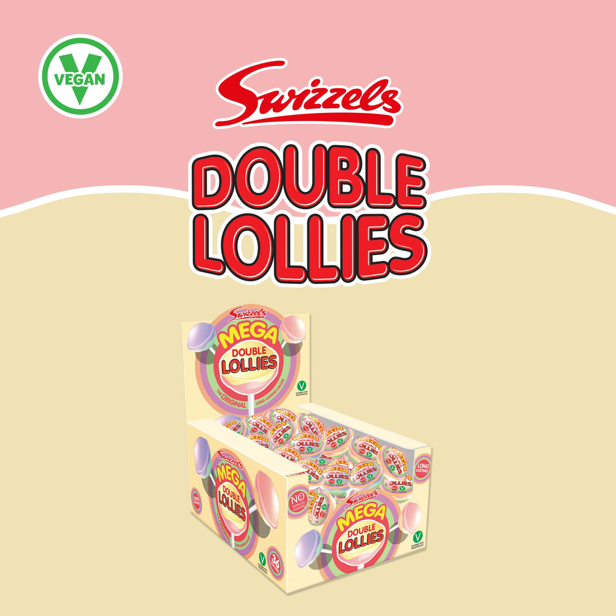 Swizzels Mega Double Lollies - 36 Pieces