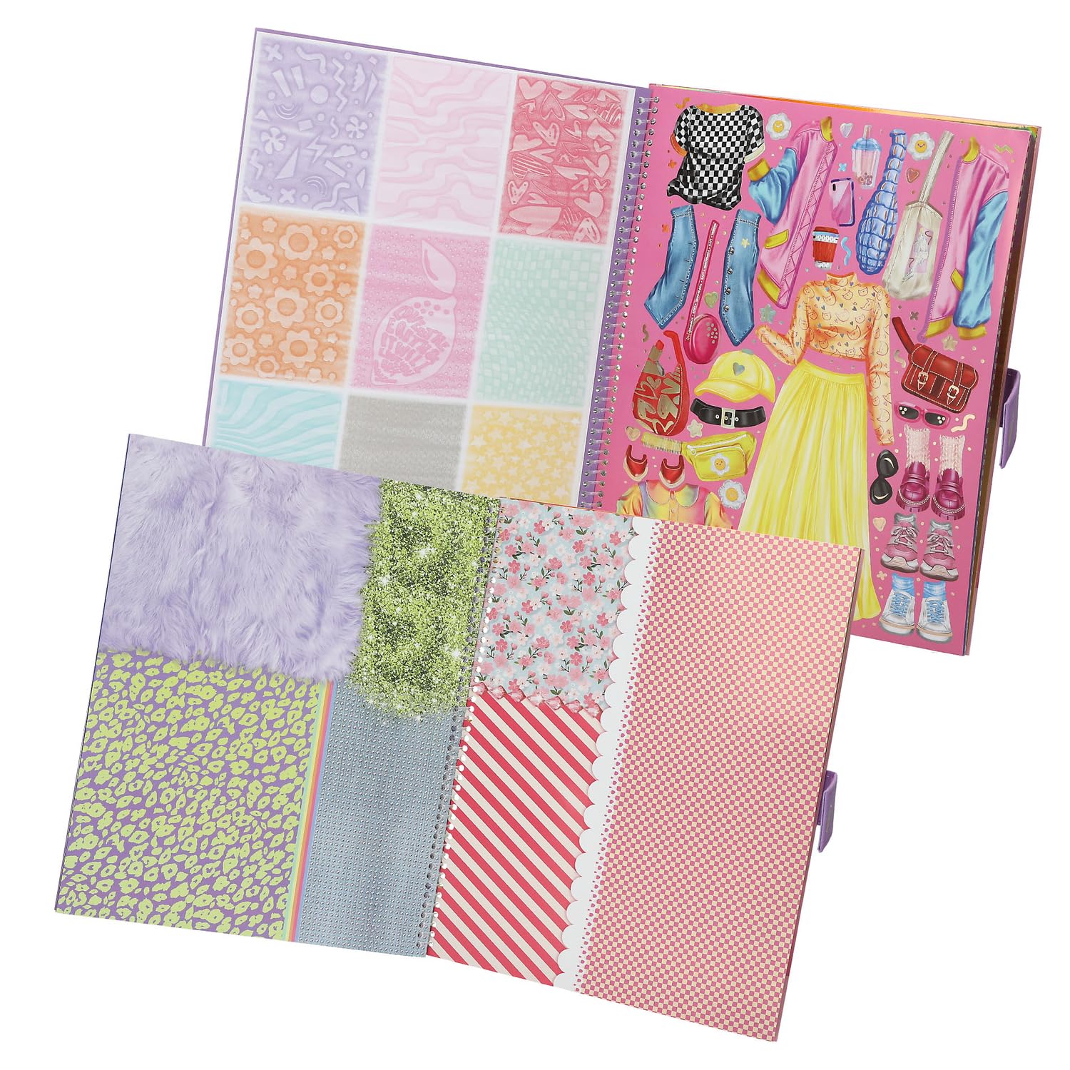 Depesche TOPModel 13584 Colouring Book - 33 Pre-Printed Pages for Design | Includes Stencil & Stickers 2