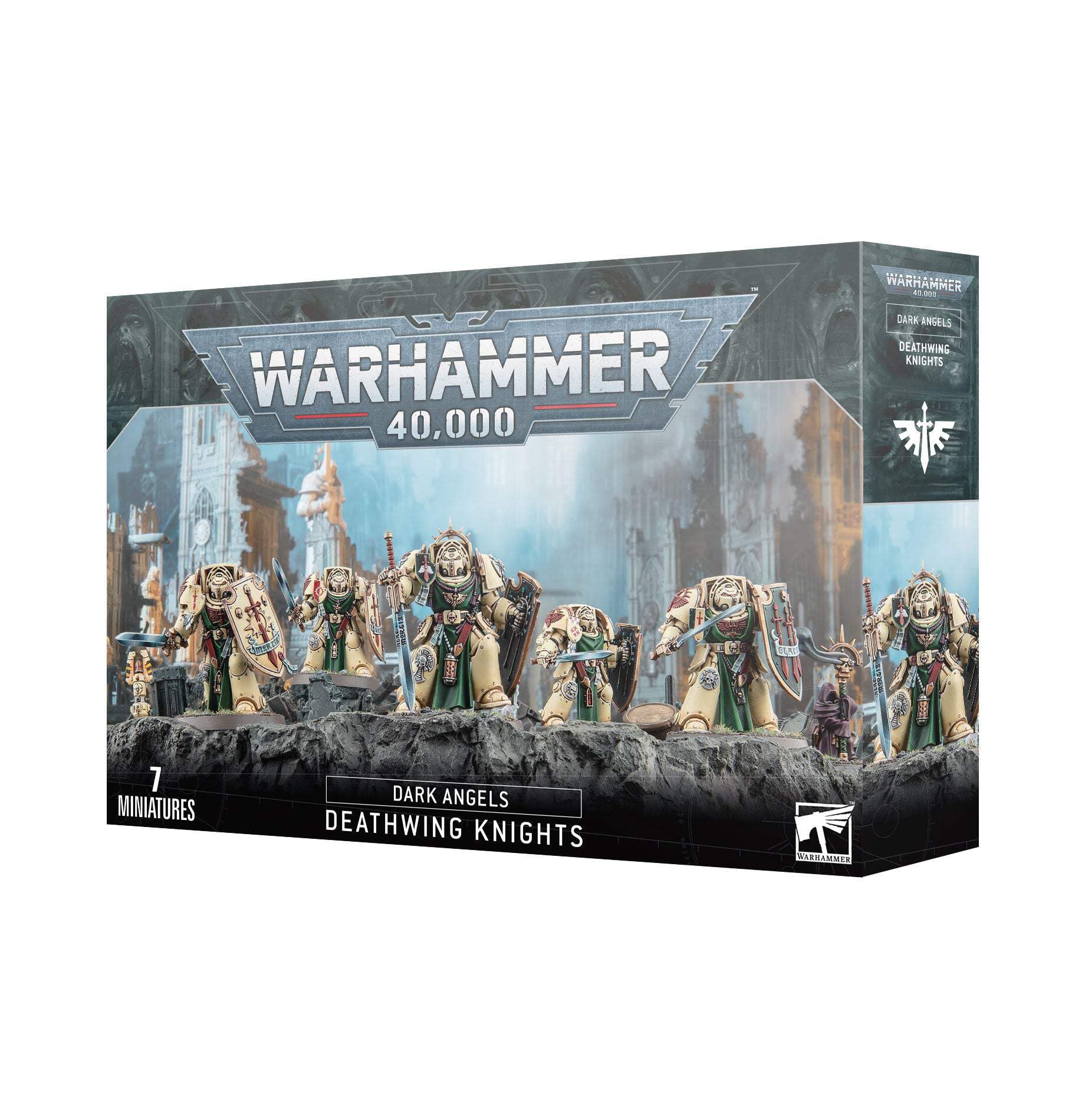 Warhammer 40,000 Dark Angels: Deathwing Knights Miniature Kit - Light Gray 1
