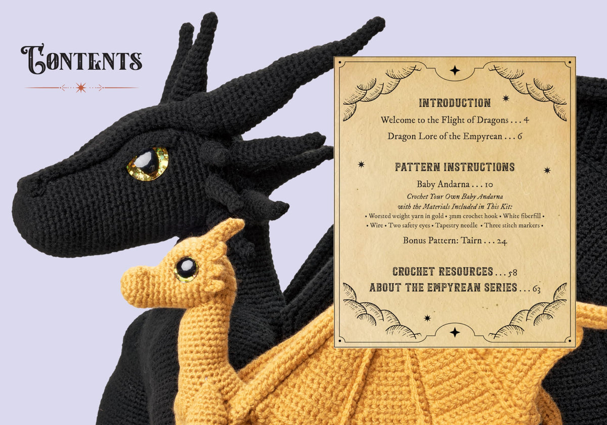Quarry Books Official Fourth Wing Crochet: Flight of Dragons - Crochet Baby Andarna & Tairn