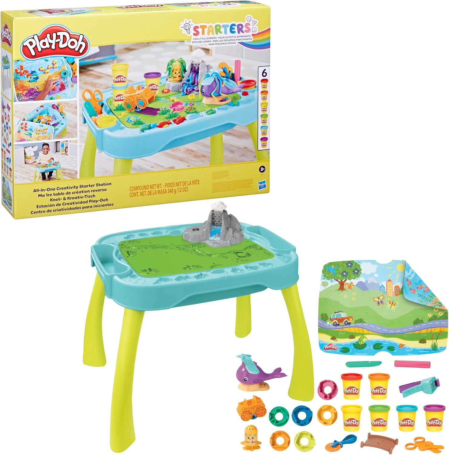 Play-Doh F6927 1st Creative Table - Reversible Arts & Crafts Center for Kids 3+ 13