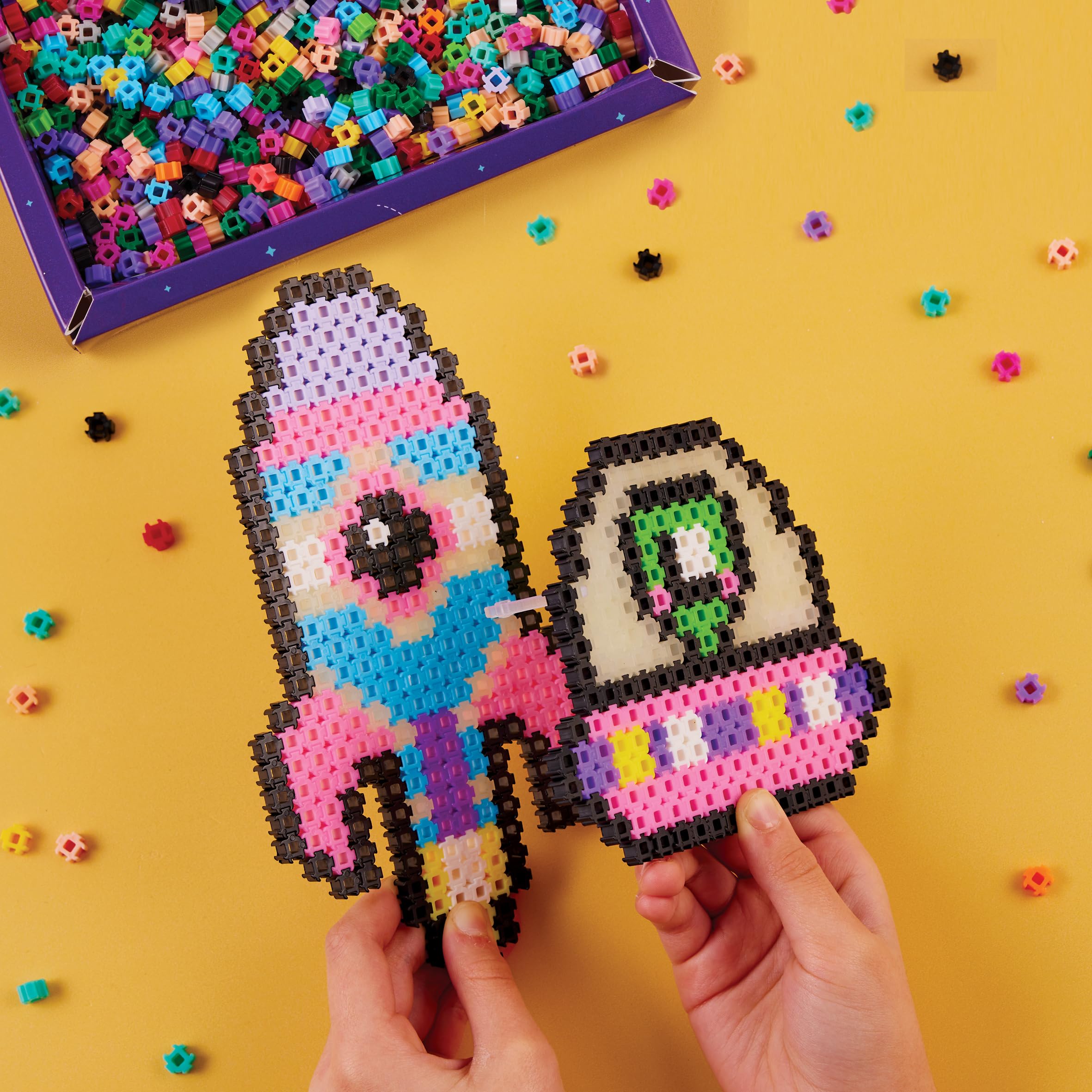 Character Options Simbrix Theme Pack Glowing Galactic - 1500+ Brix Building Set for Kids 5+ 10