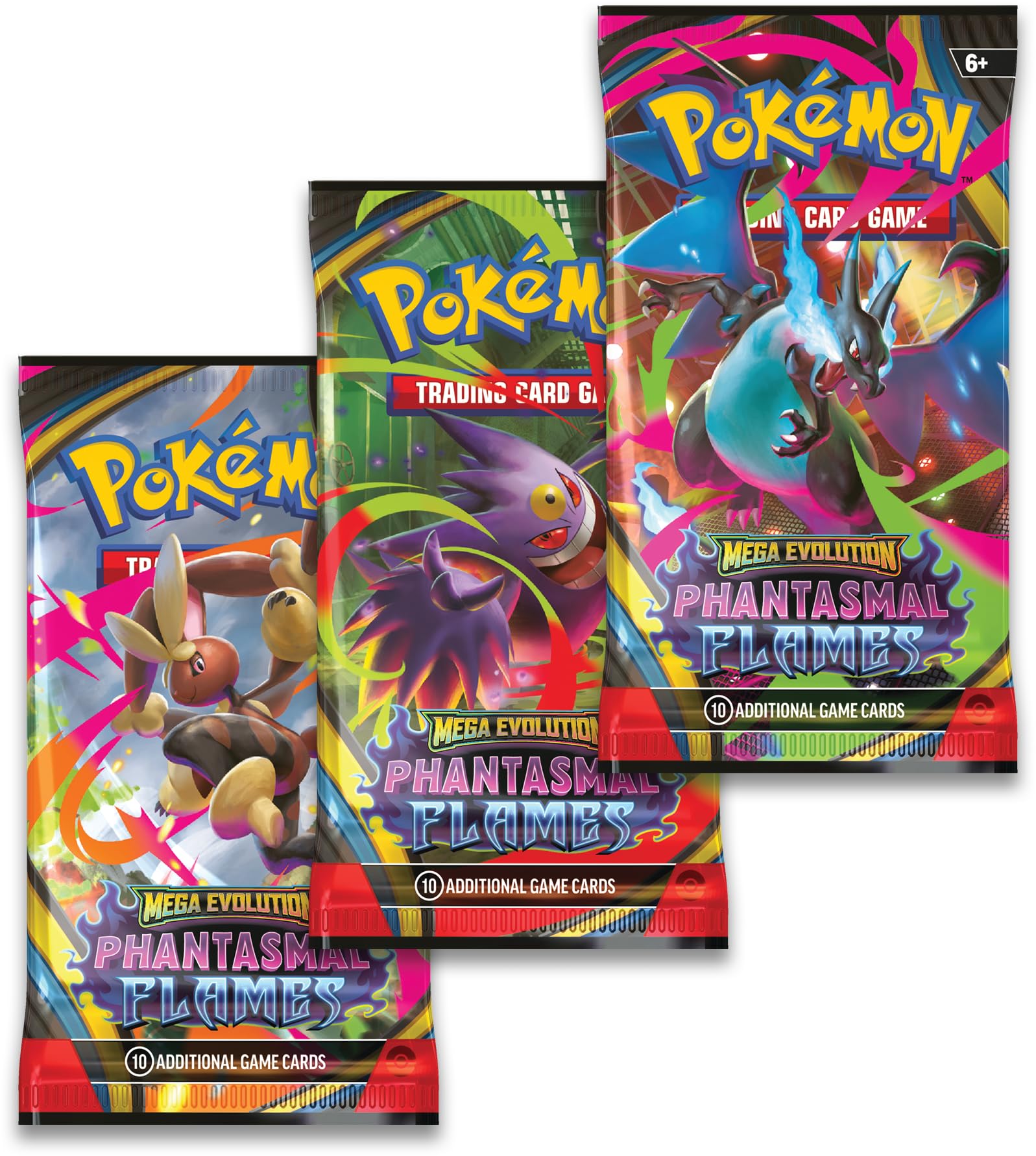 Pokémon TCG: Mega Evolution—Phantasmal Flames Triple Pack with Foil Weavile Promo 2