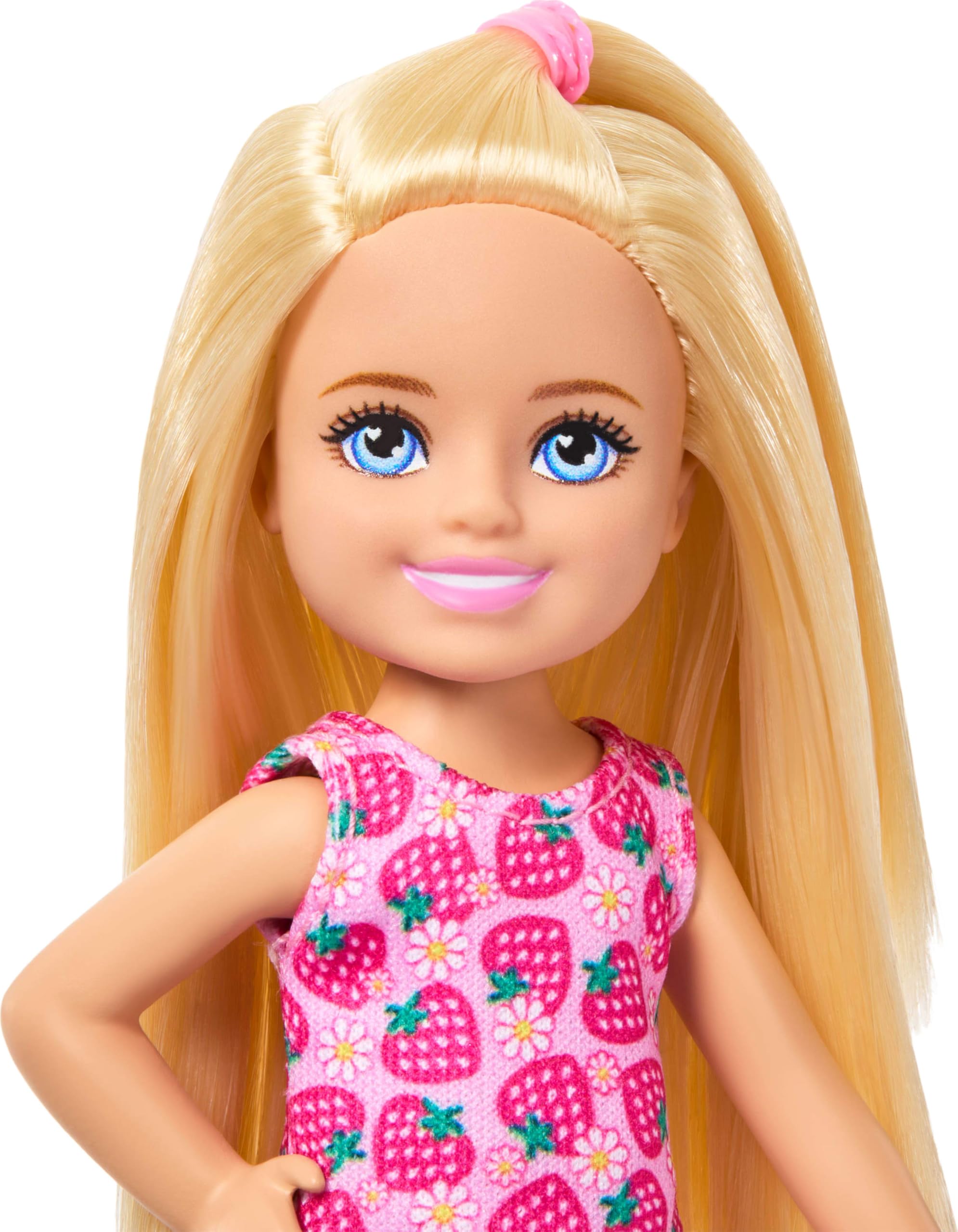 Barbie Club Chelsea Doll - 6-Inch with Blonde Hair, Strawberry Dress & Shoes | Model JJB33 2