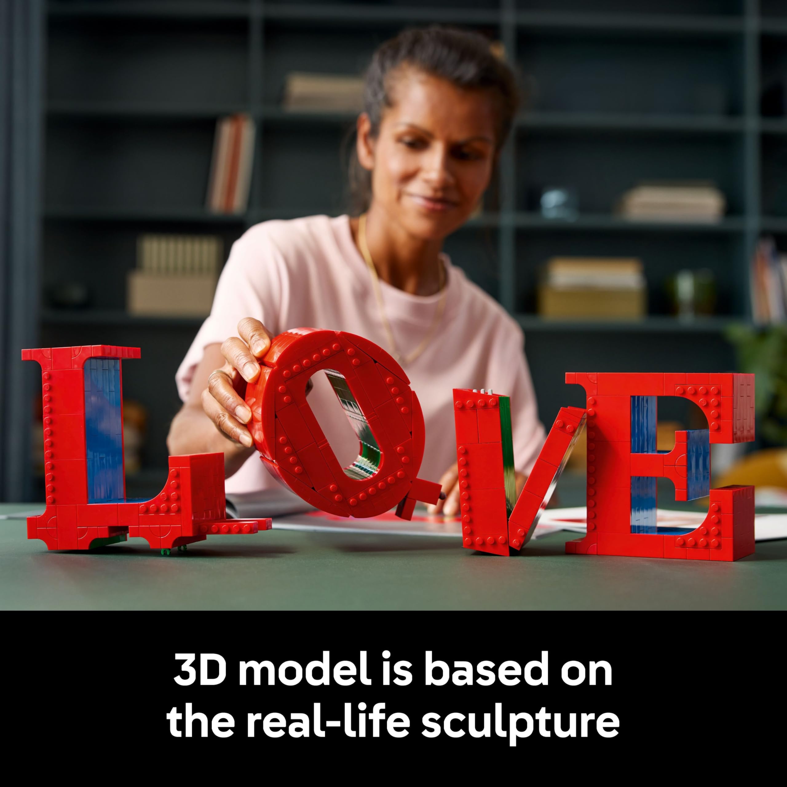 LEGO Art 31214 LOVE Building Set for Adults | 3D Sculpture Model Kit | Ages 18+ 4