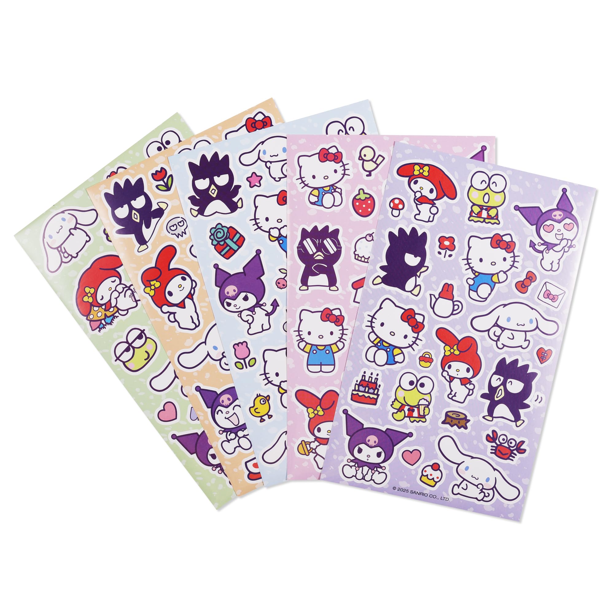 KIDS EUROSWAN Hello Kitty and Friends Stickers - 5 Sheets | Paper | Cartoon Theme