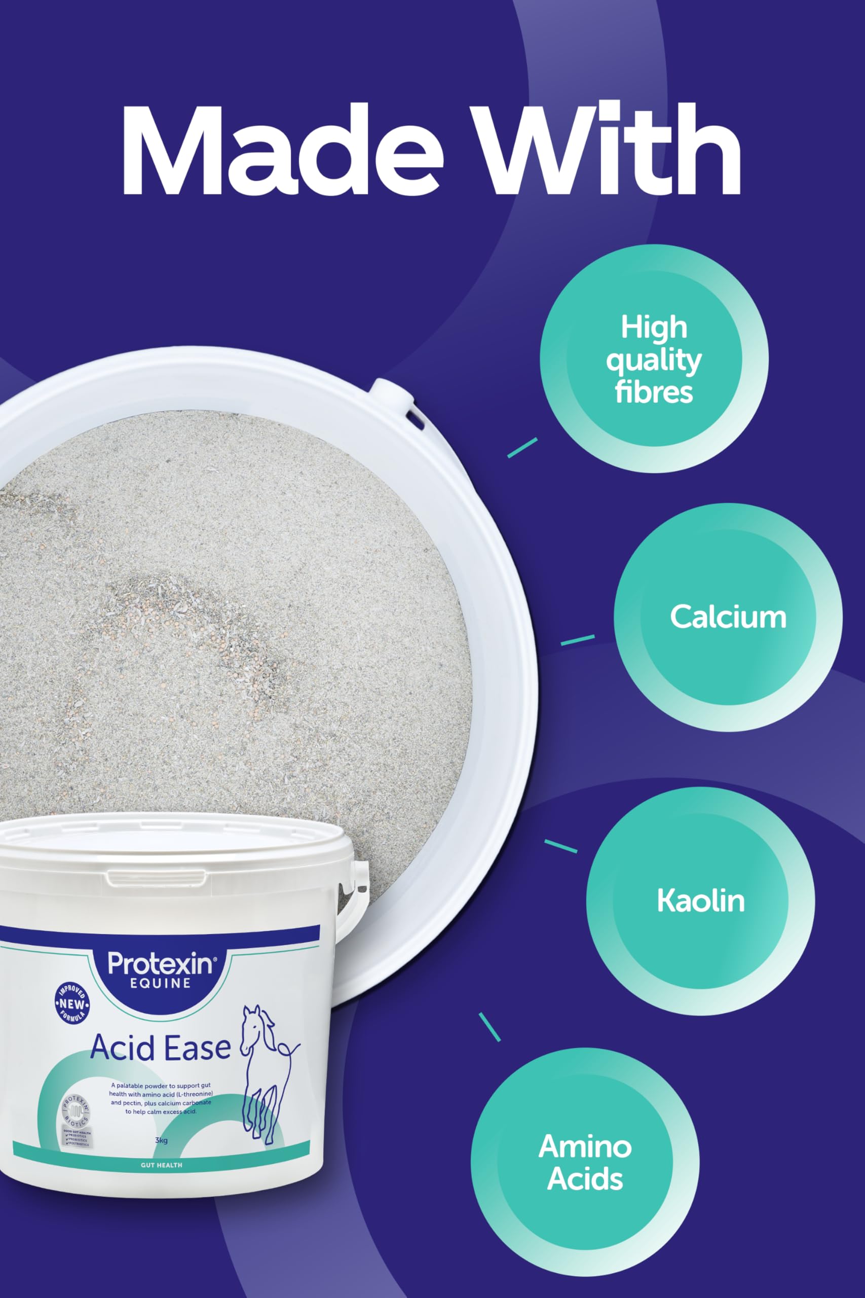 Protexin Equine Premium Acid Ease - Buffers Excess Stomach Acid | 1.5 kg Powder 4