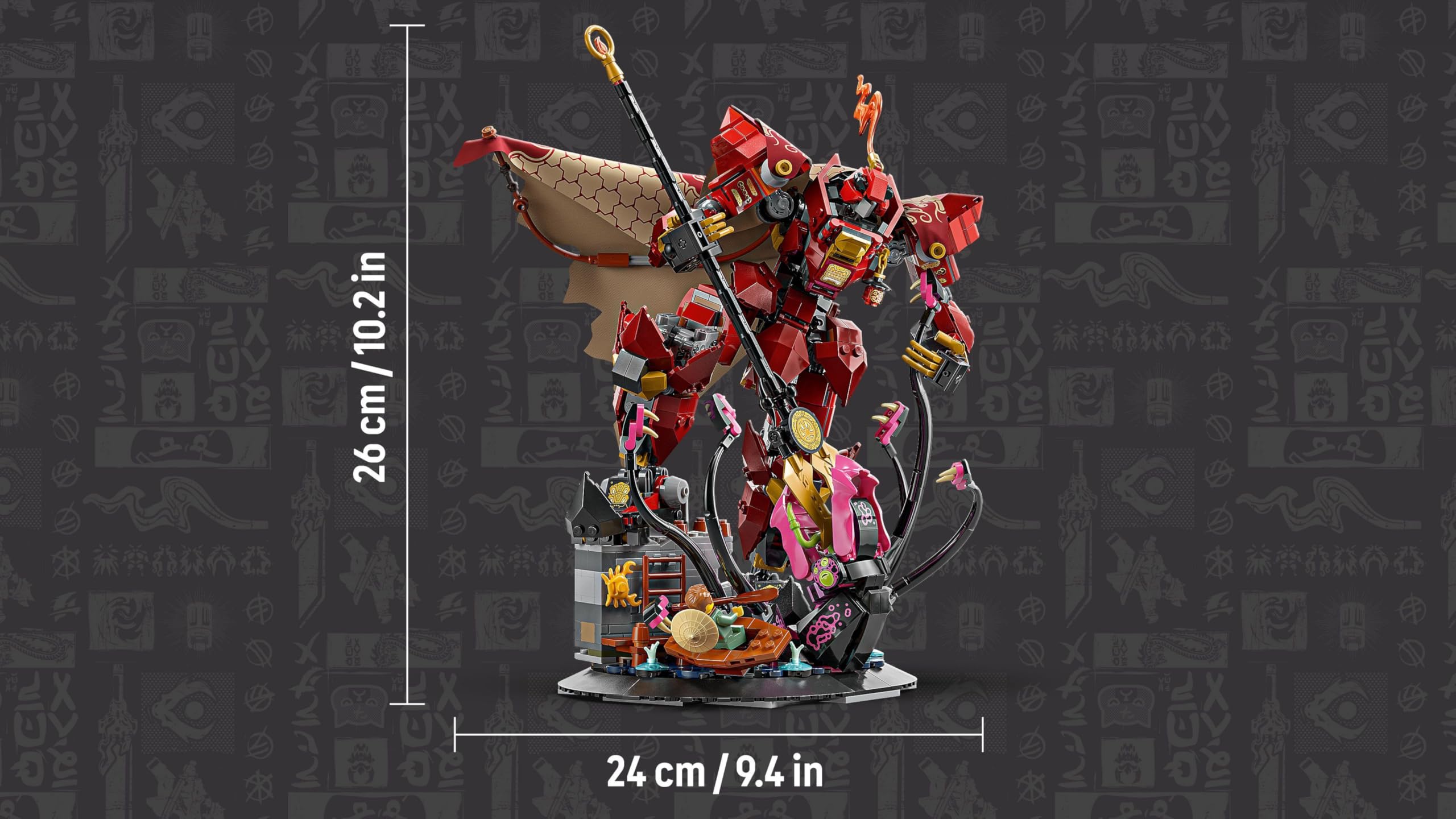 LEGO NINJAGO The Fire Knight Mech 71846 Building Set for Ages 14+ | Includes 2 Minifigures 6