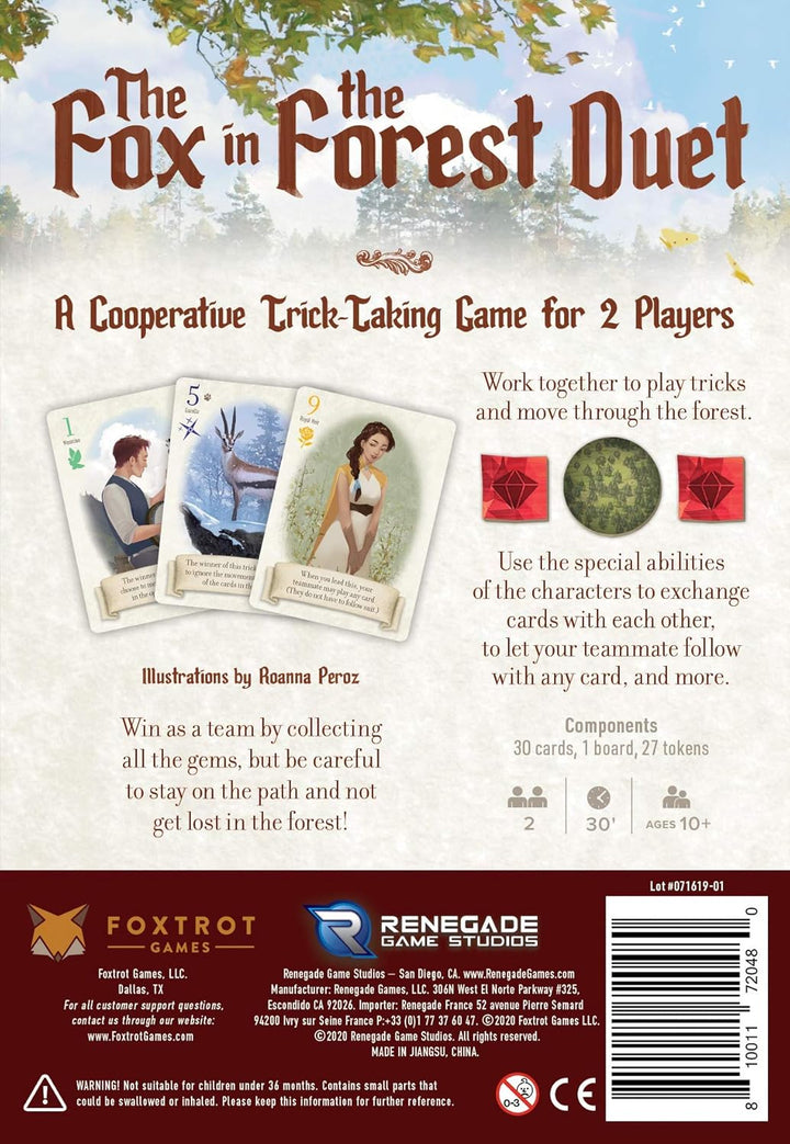 Renegade Game Studios Fox in the Forest Duet Cooperative Card Game (RGS2048)