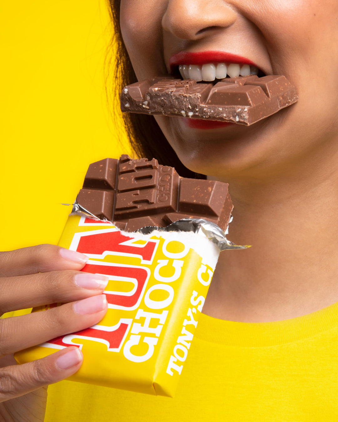 Tony's Chocolonely Milk Chocolate with Almond Honey Nougat Bar - 180g Fairtrade Belgian Chocolate