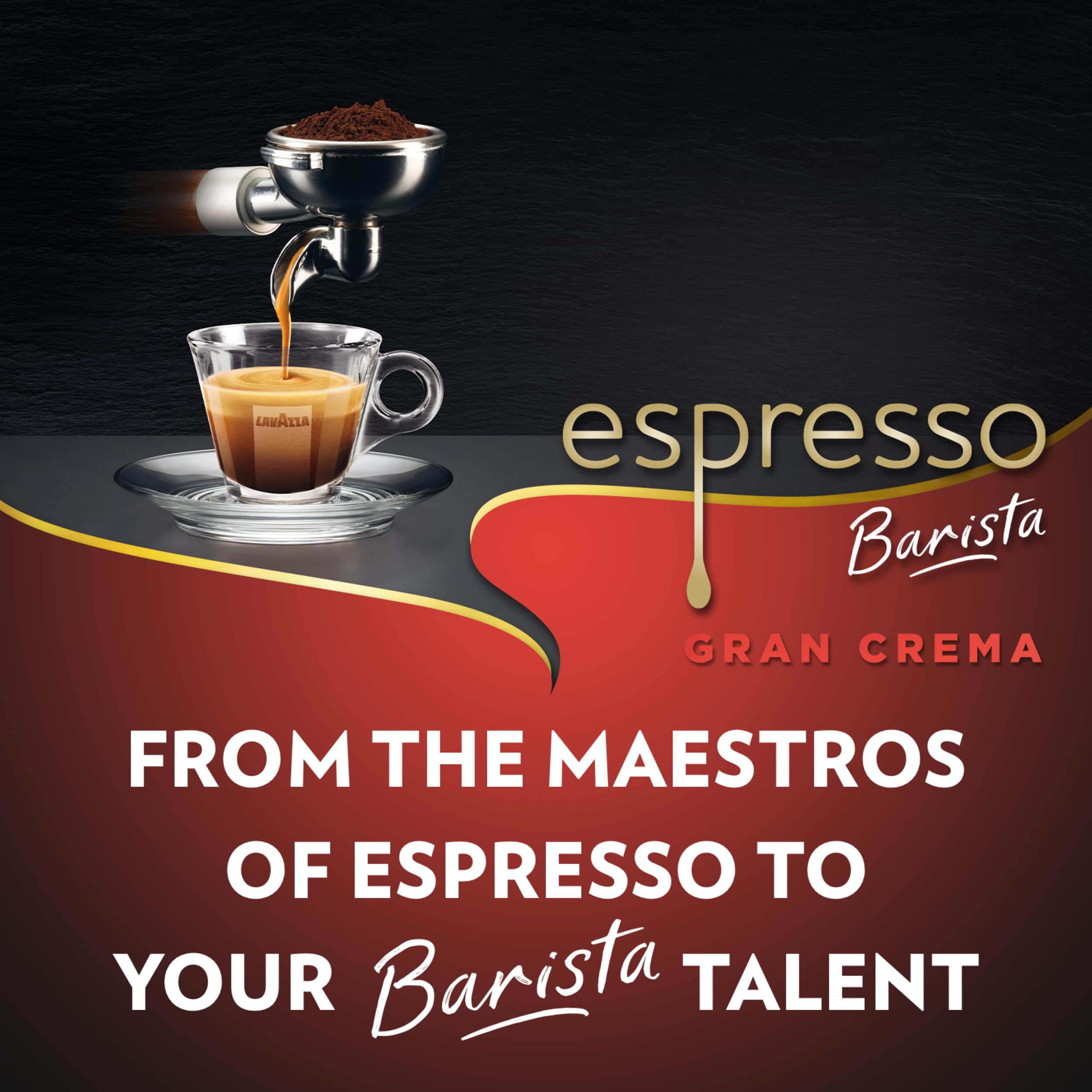Lavazza Barista Gran Crema Whole Coffee Beans - Arabica/Robusta Drum Roast | Intensity 7 | 1kg Pack 2