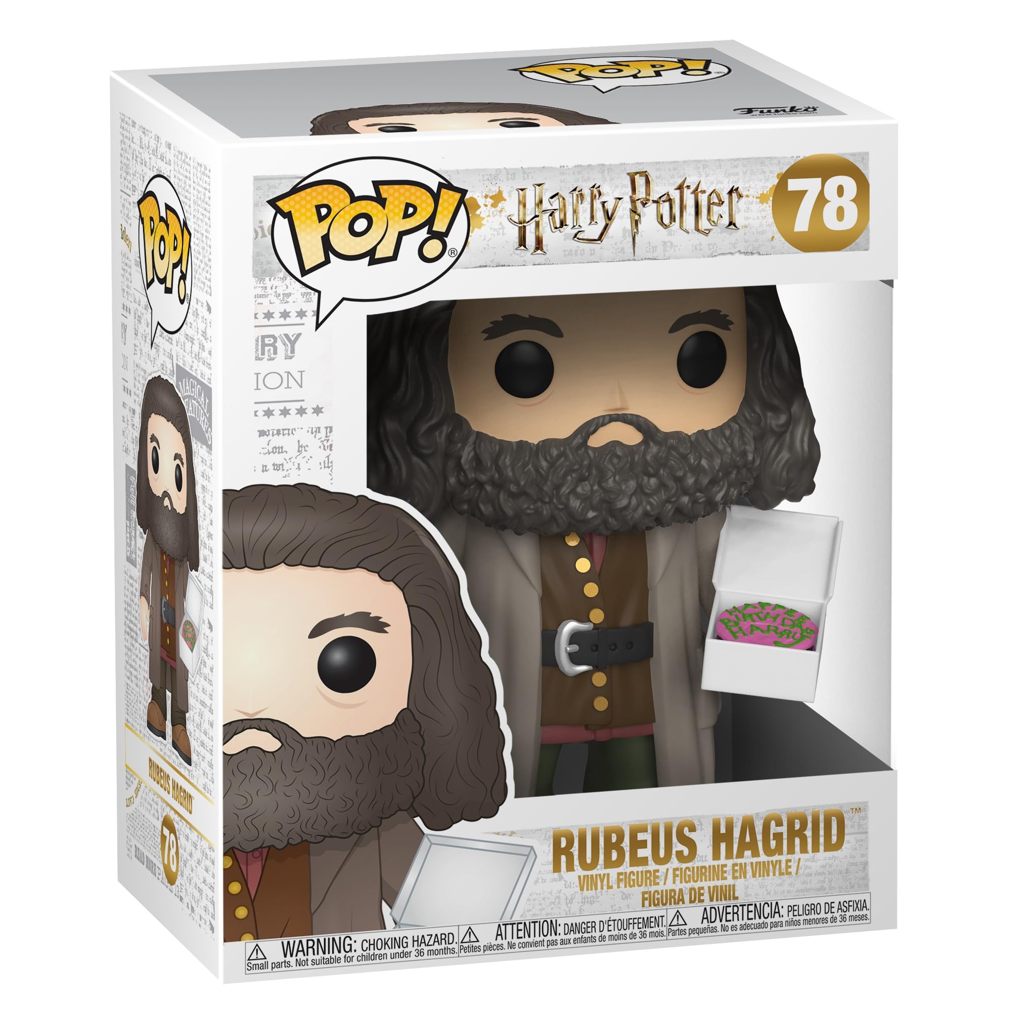 Funko POP! Harry Potter - Rubeus Hagrid With Cake Vinyl Figure | 3.75 Inches