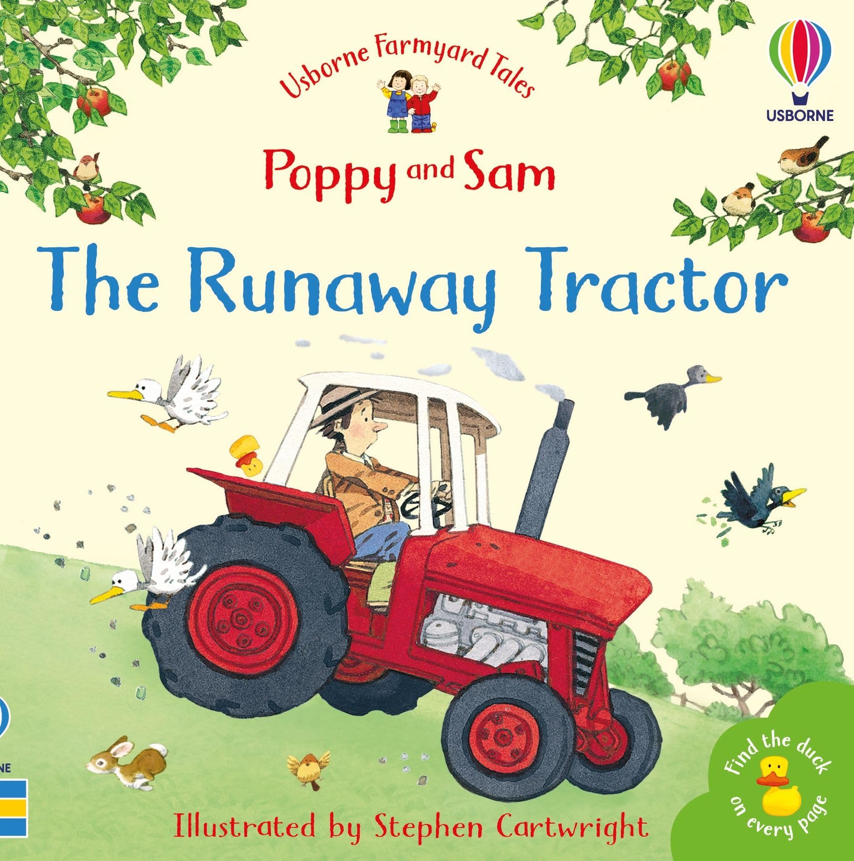 Usborne The Runaway Tractor (Mini Farmyard Tales) Paperback | Ages 2-4
