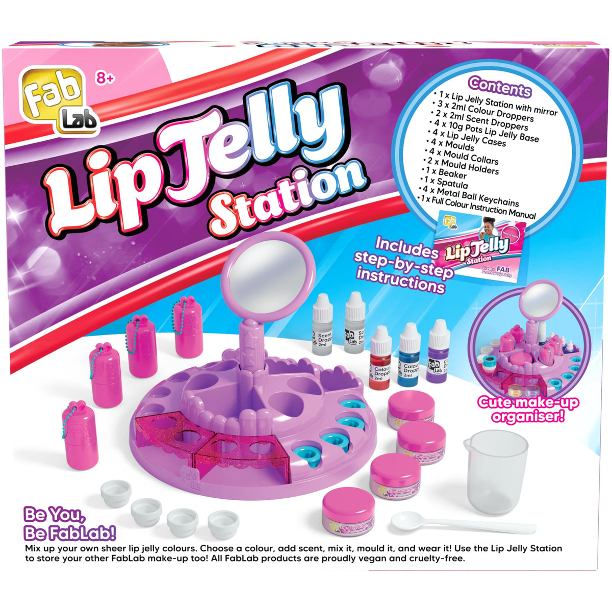 FabLab Lip Jelly Station - 4 Lip Jelly Bases, Colours & Scents