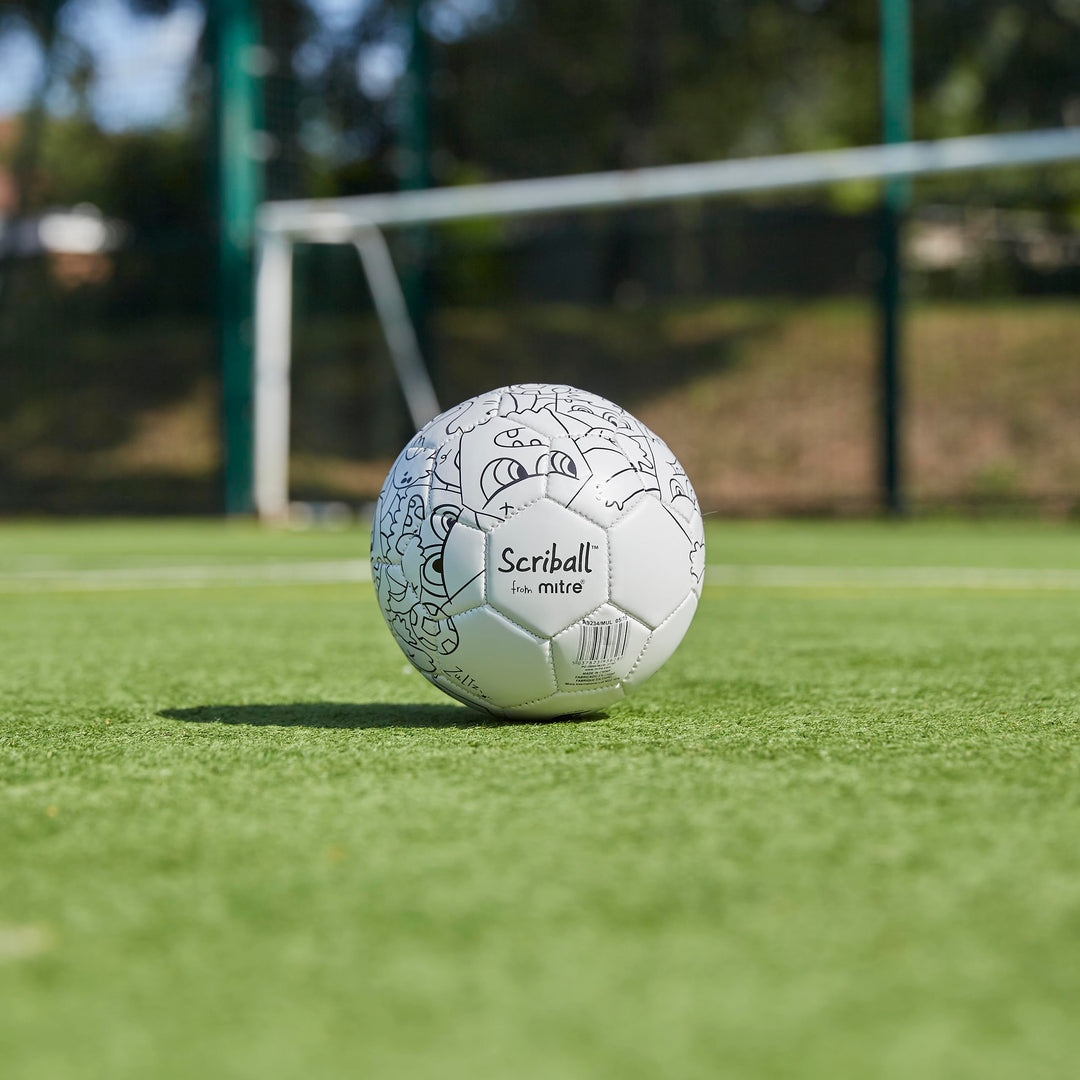 Mitre Scriball Zultz Personalisable Mini Football with Colouring Pens